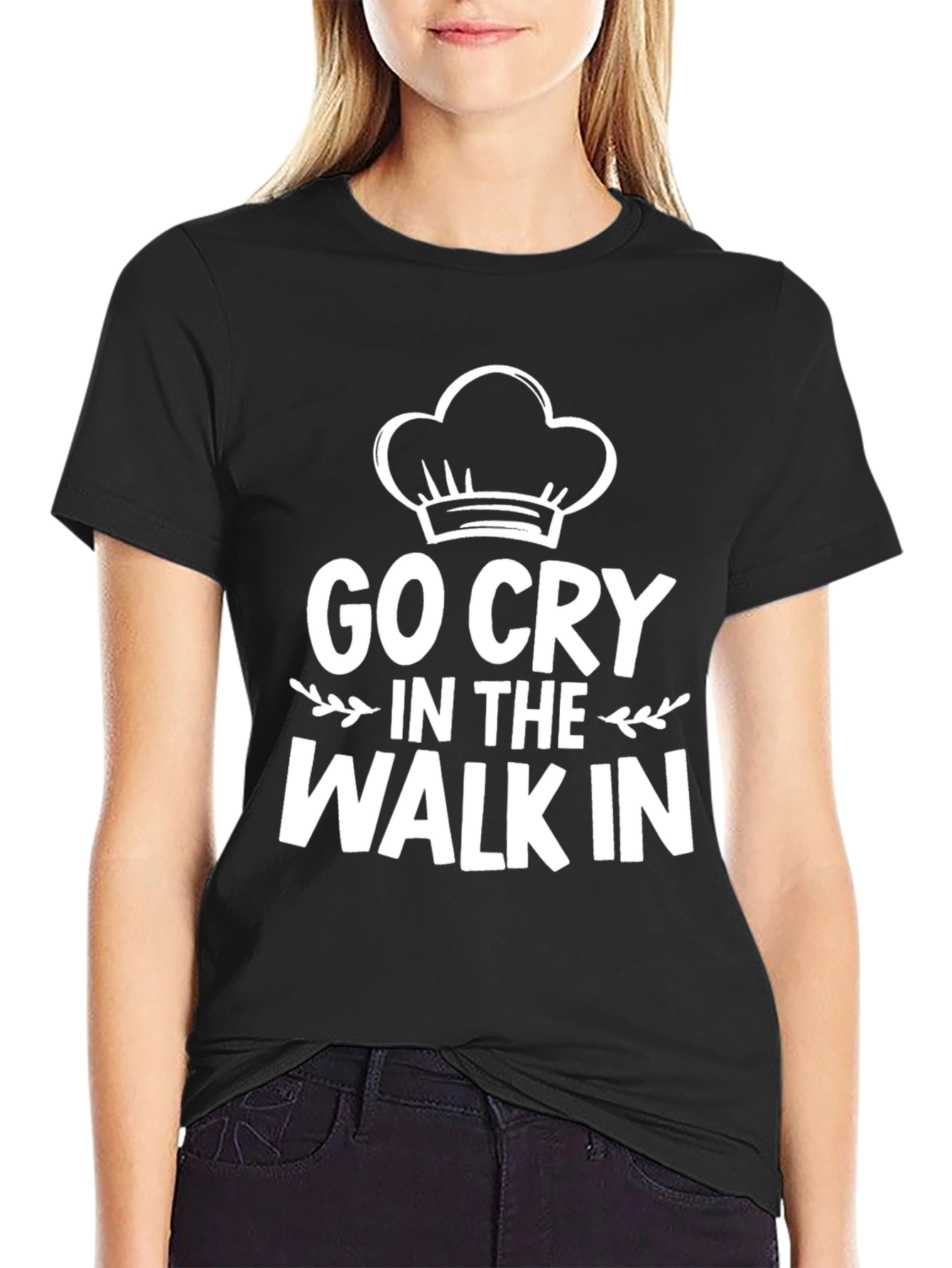 Go Cry in the Walk-In Black T-Shirt