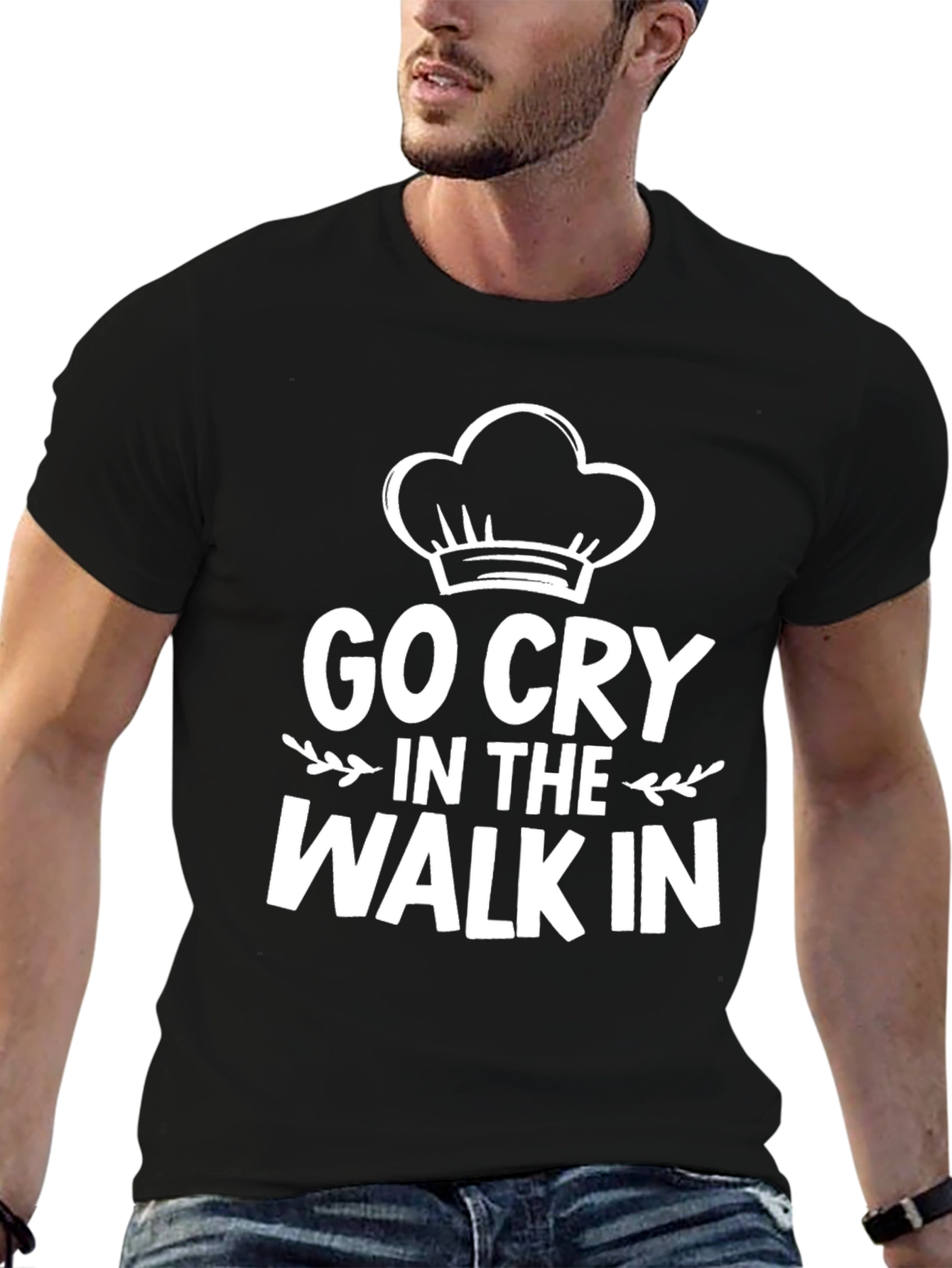 Go Cry in the Walk-In Black T-Shirt