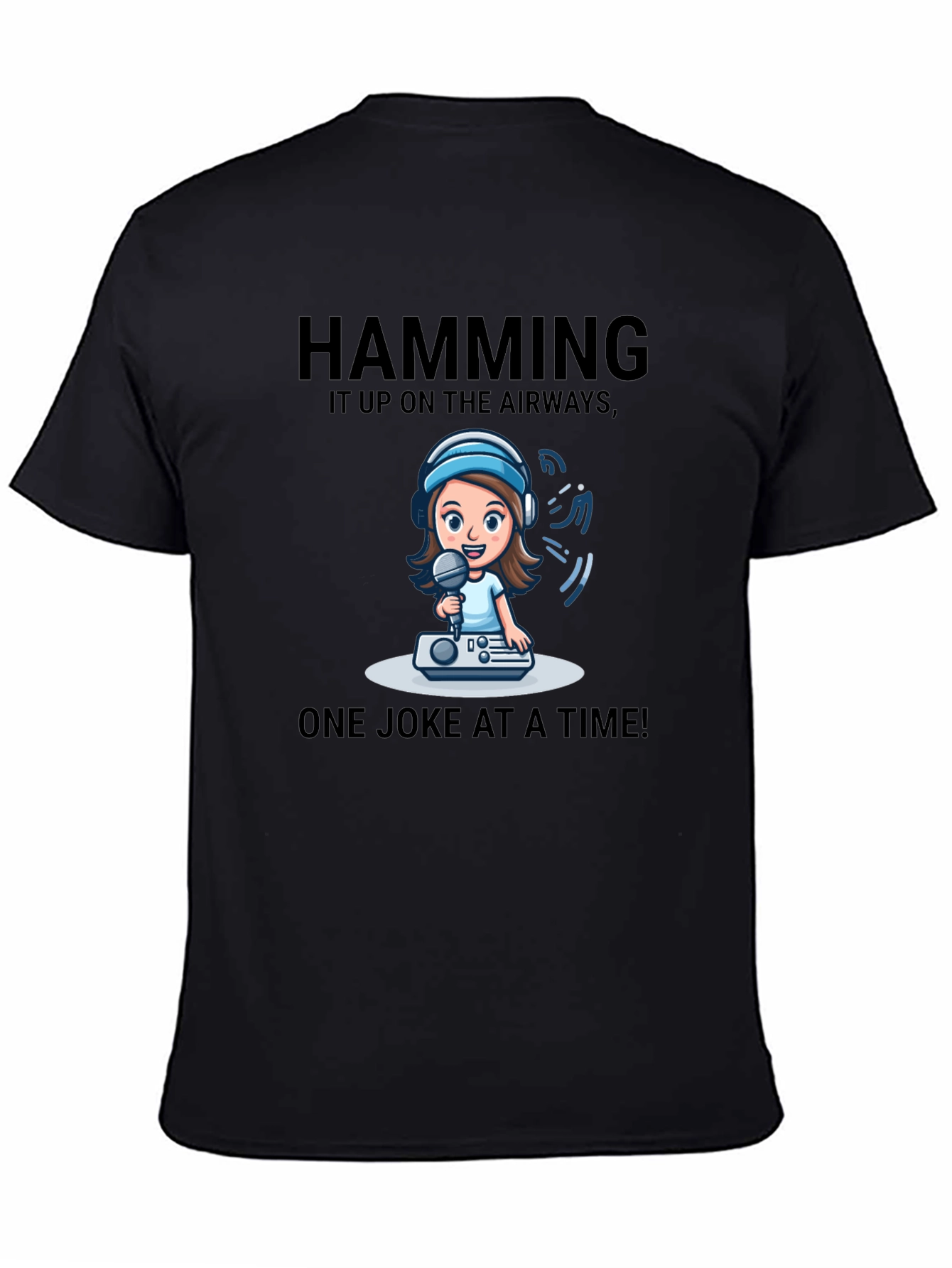 Humorous Hamming it Up Graphic Tee