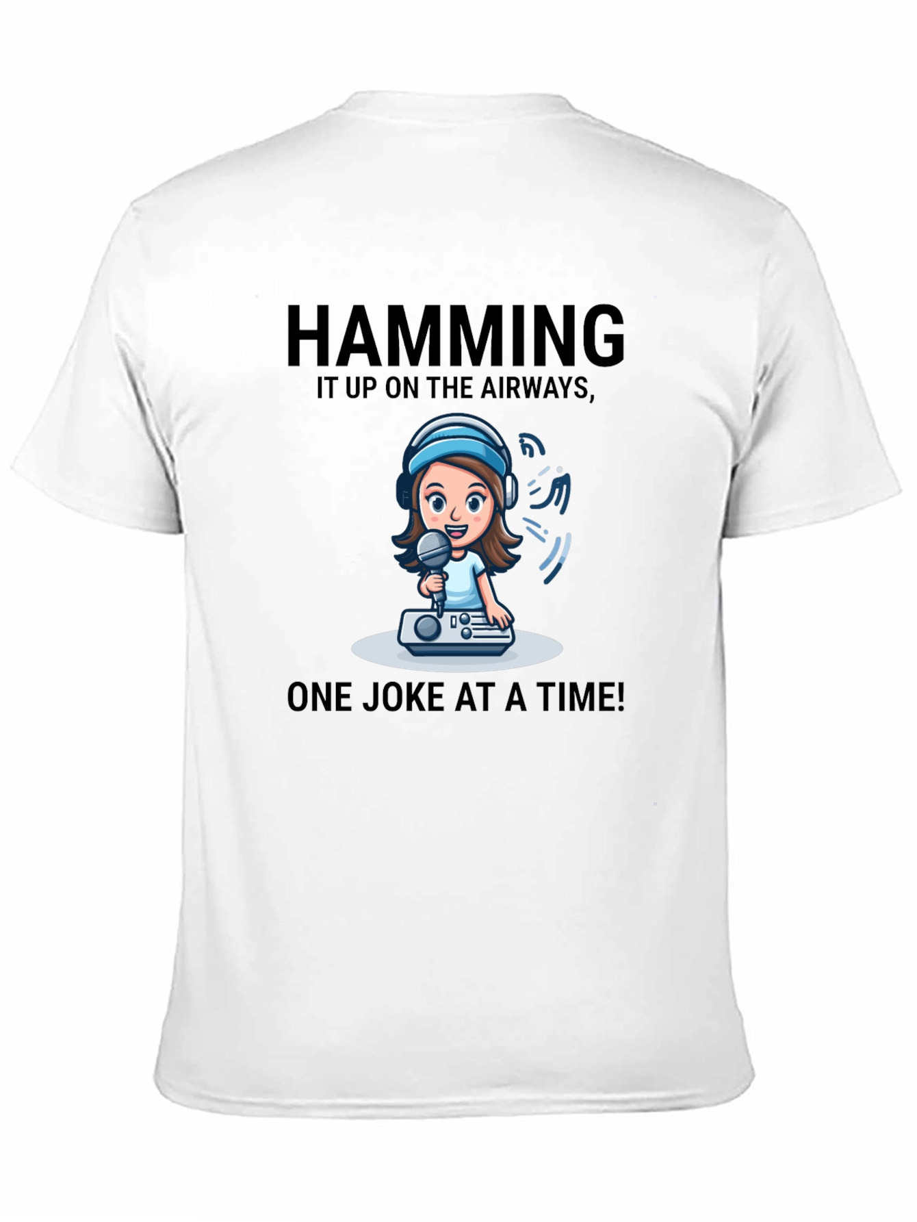 Humorous Hamming it Up Graphic Tee
