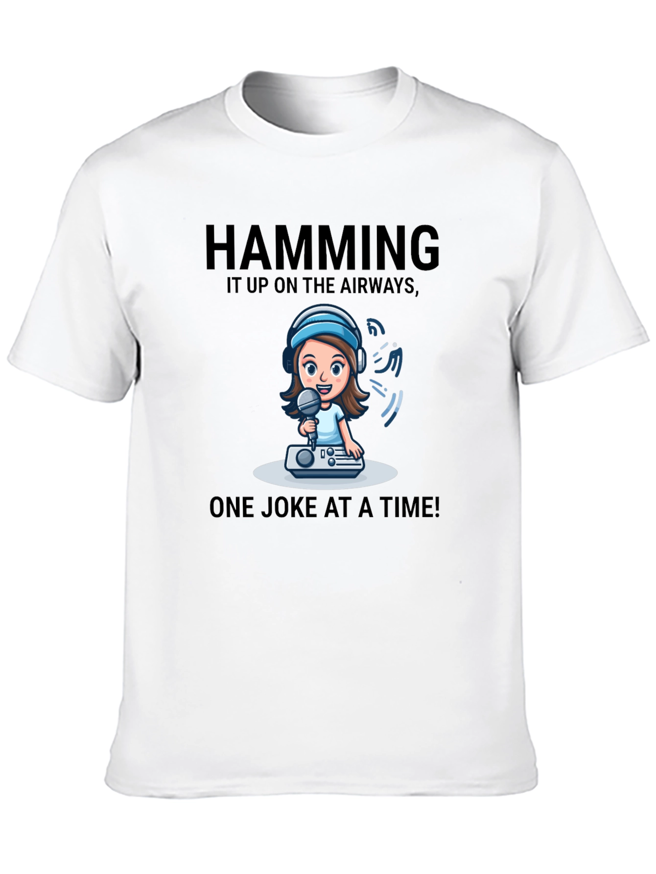 Humorous Hamming it Up Graphic Tee