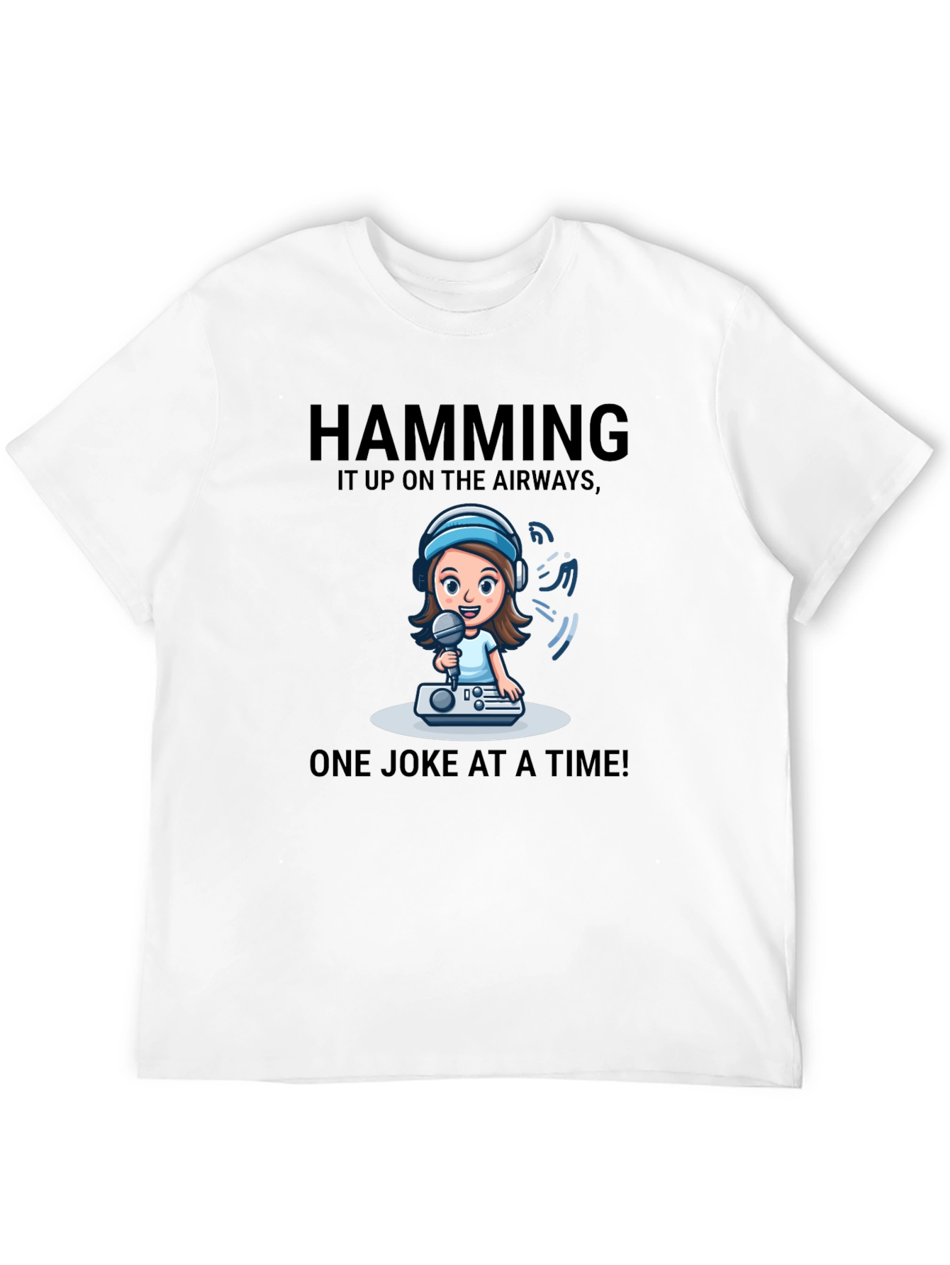 Humorous Hamming it Up Graphic Tee