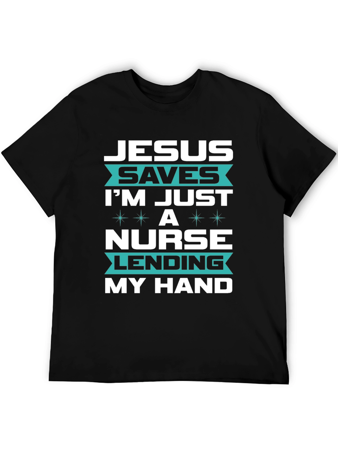 Jesus Saves Nurse T-Shirt - Christian Medical Apparel