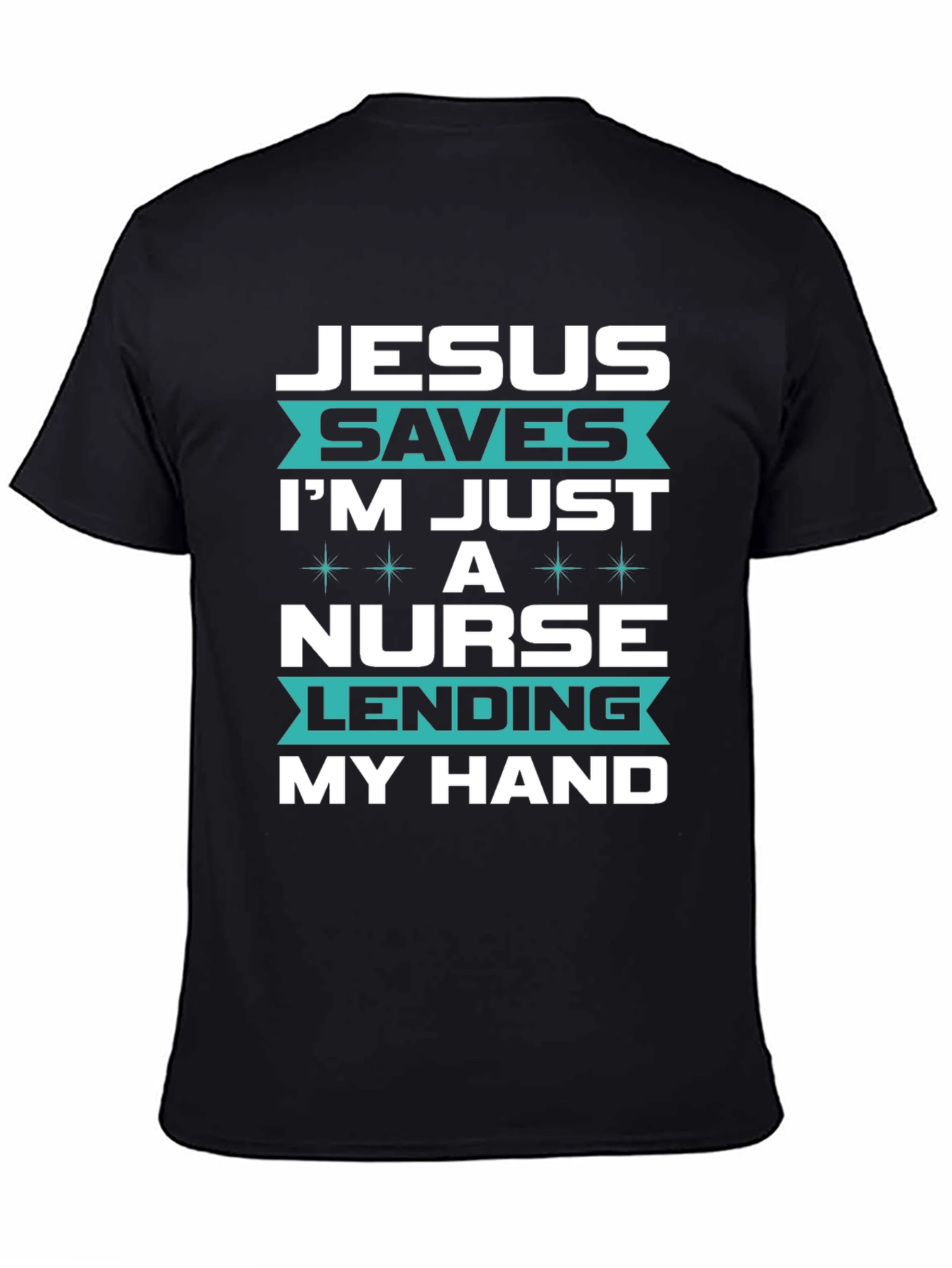 Jesus Saves Nurse T-Shirt - Christian Medical Apparel