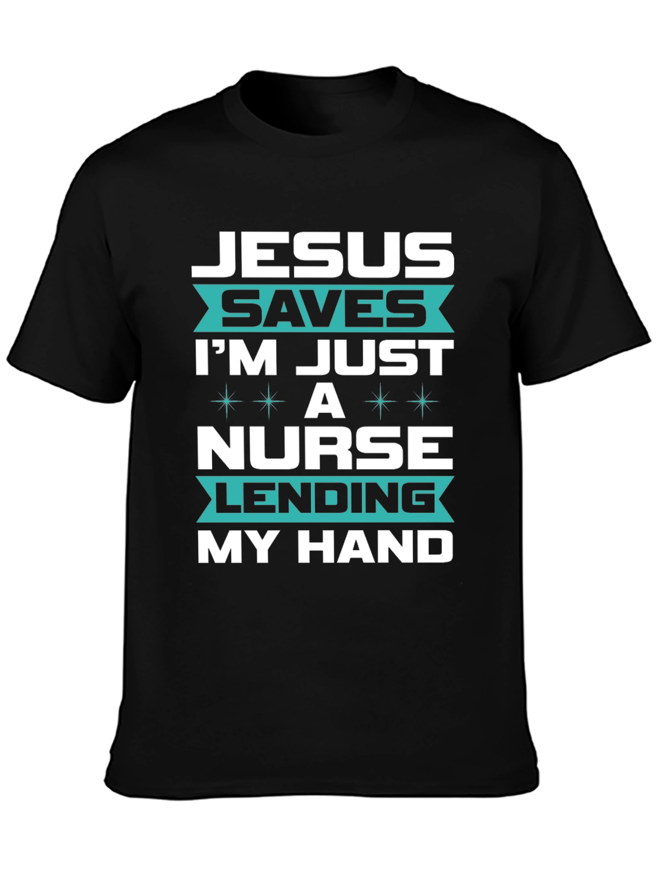 Jesus Saves Nurse T-Shirt - Christian Medical Apparel