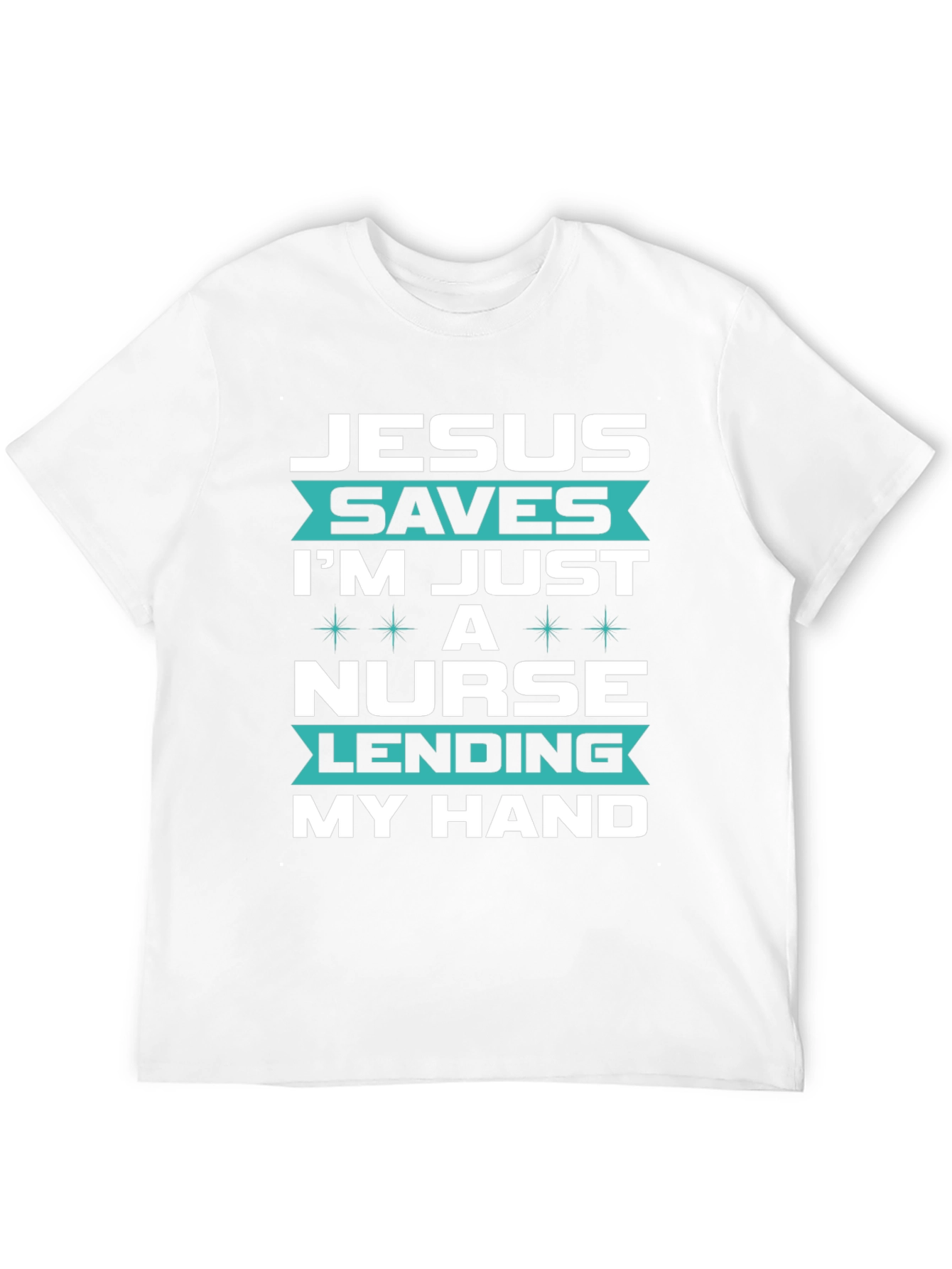 Jesus Saves Nurse T-Shirt - Christian Medical Apparel
