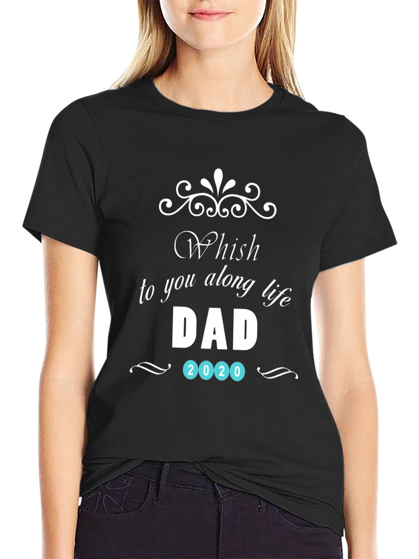 Whish Dad 2020 T-Shirt - Black