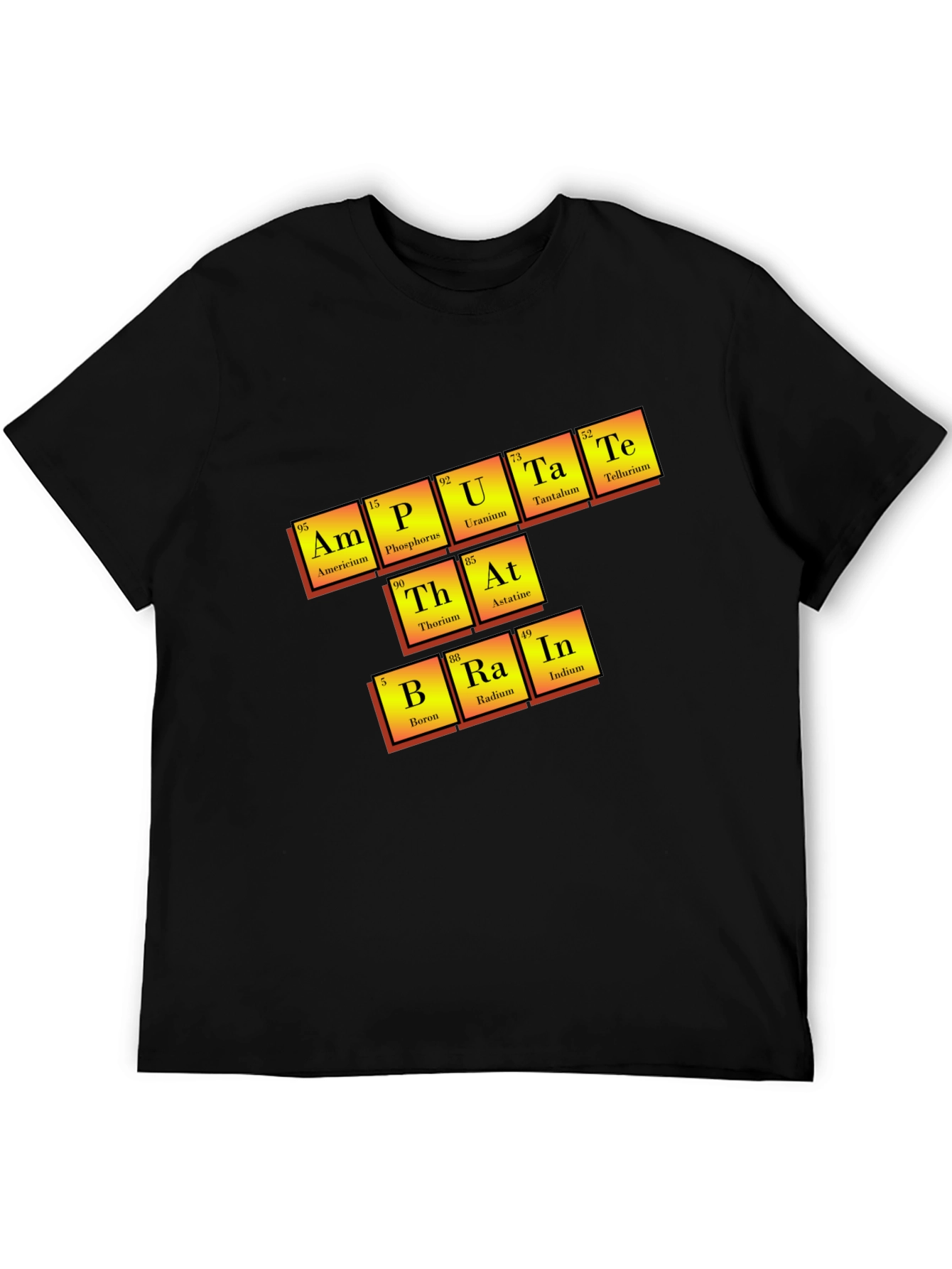 Amputate Brain Periodic Table T-Shirt