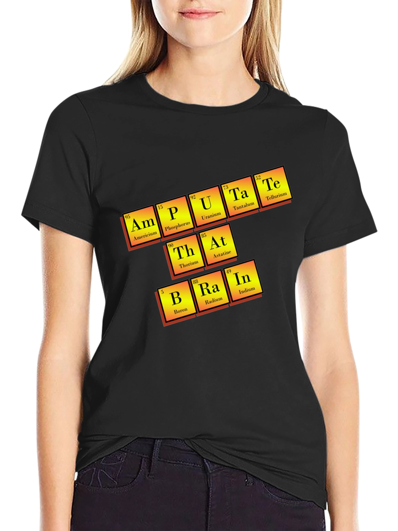 Amputate Brain Periodic Table T-Shirt