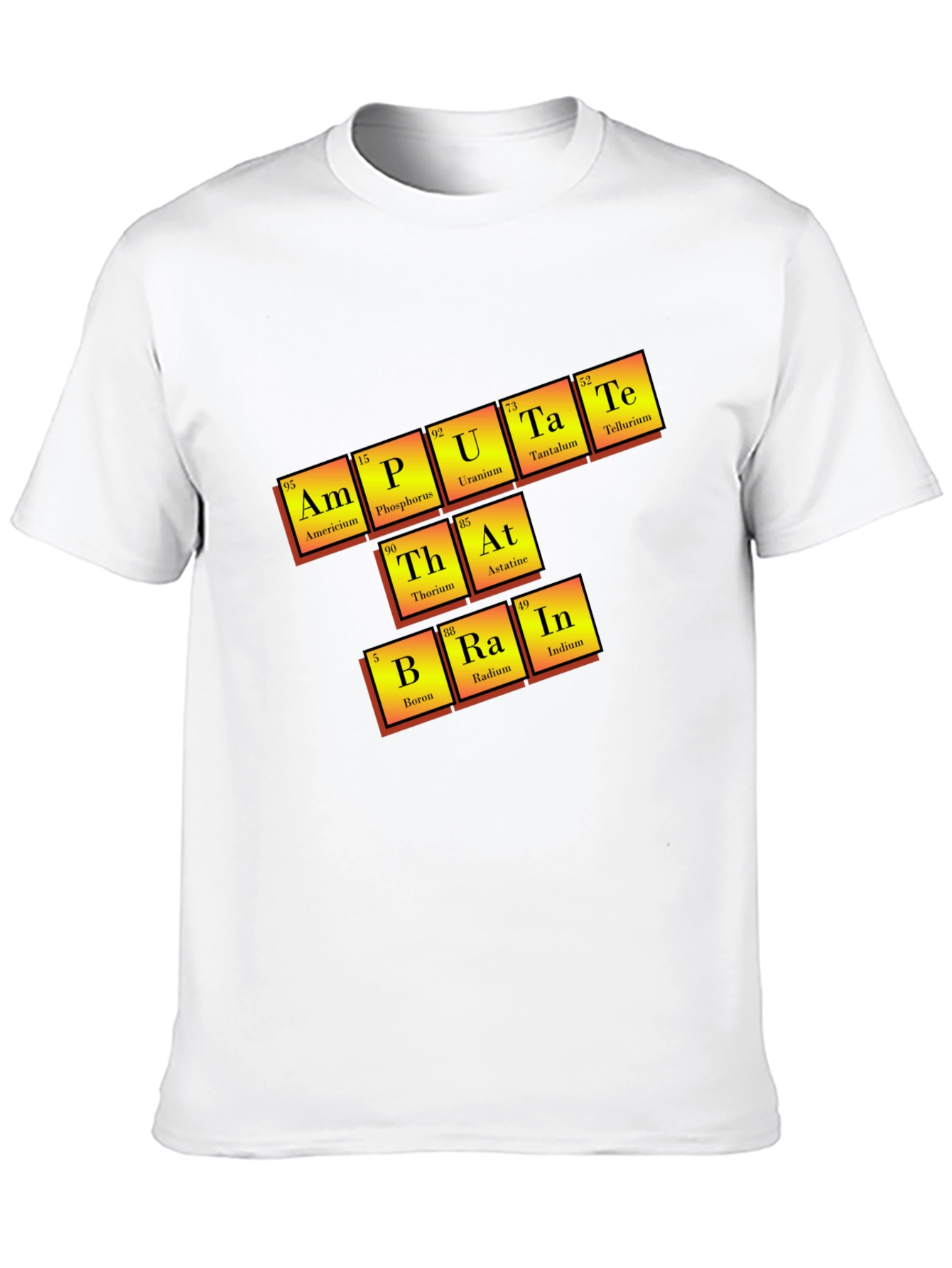 Amputate Brain Periodic Table T-Shirt
