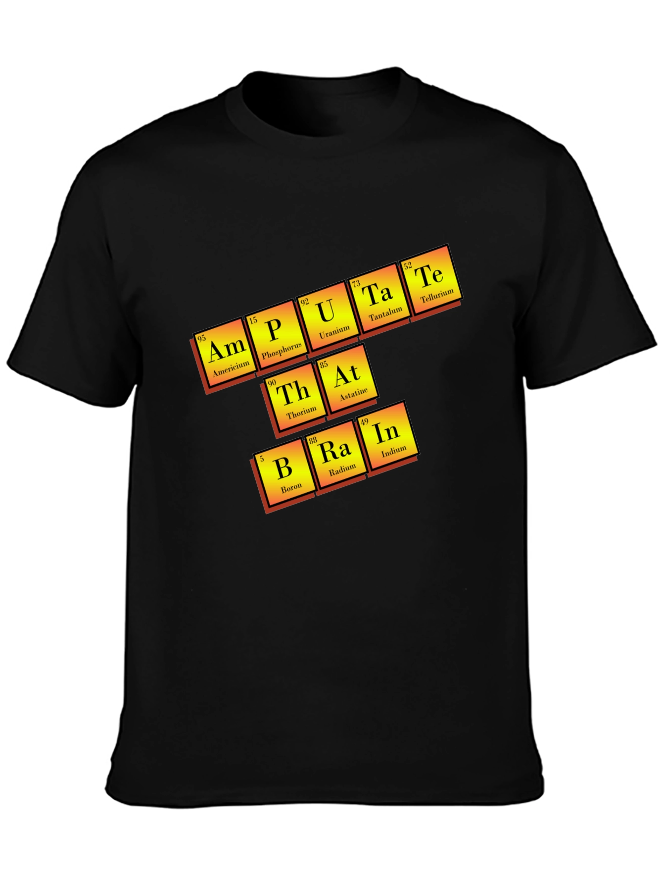 Amputate Brain Periodic Table T-Shirt
