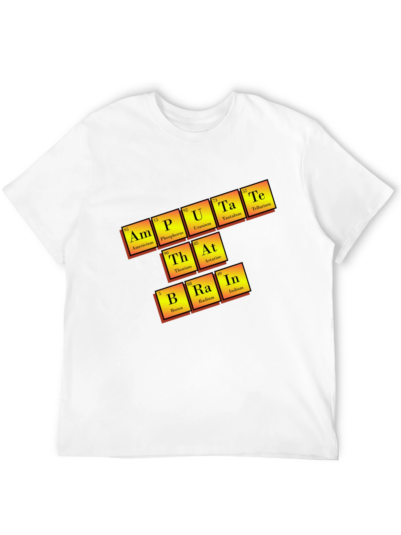 Amputate Brain Periodic Table T-Shirt