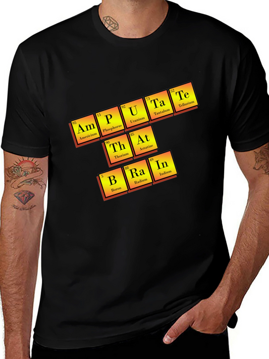 Amputate Brain Periodic Table T-Shirt