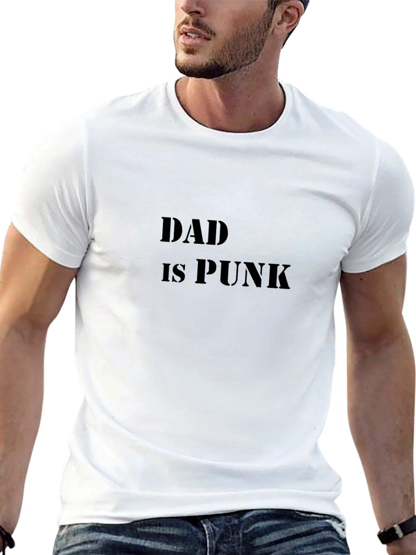 Dad is Punk Graphic T-Shirt - Black
