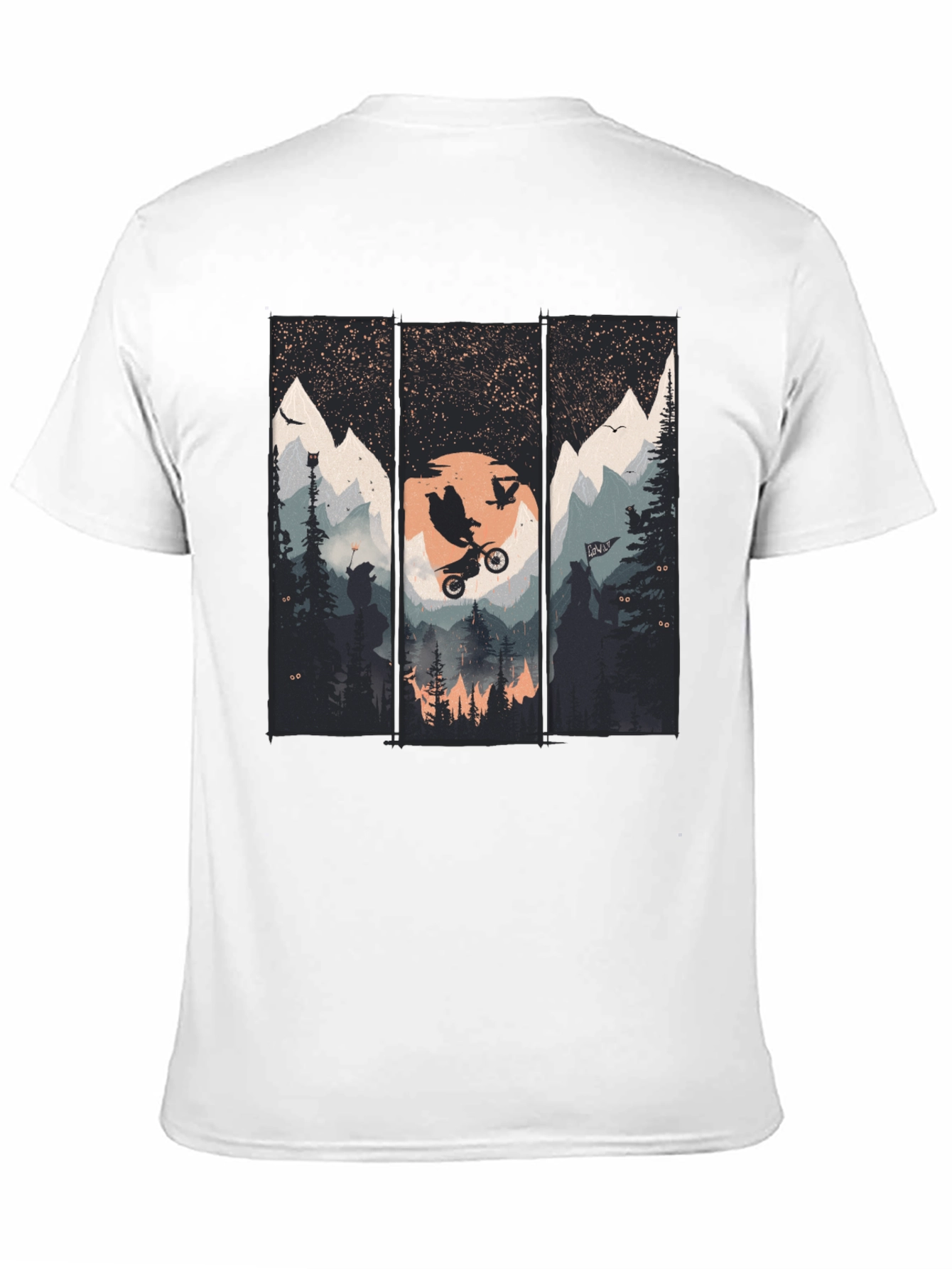 Mountain Bike Scene Graphic Tee