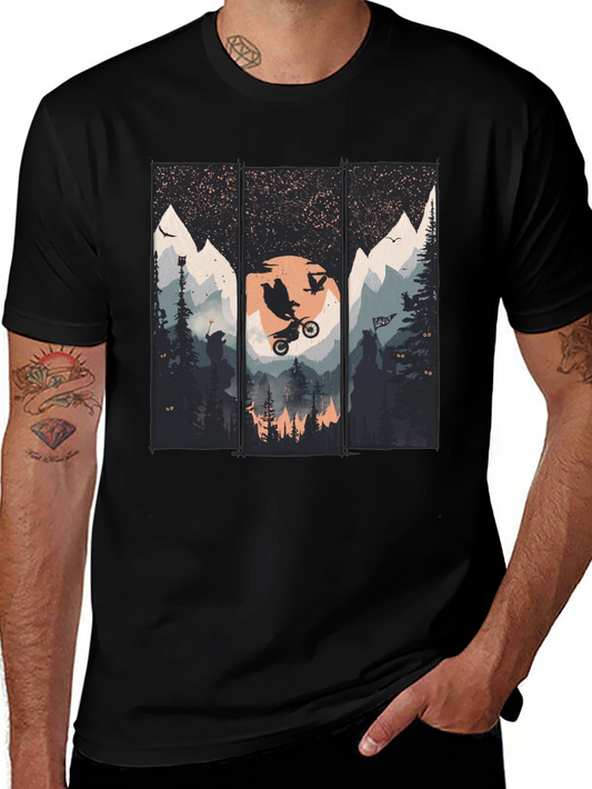 Mountain Bike Scene Graphic Tee
