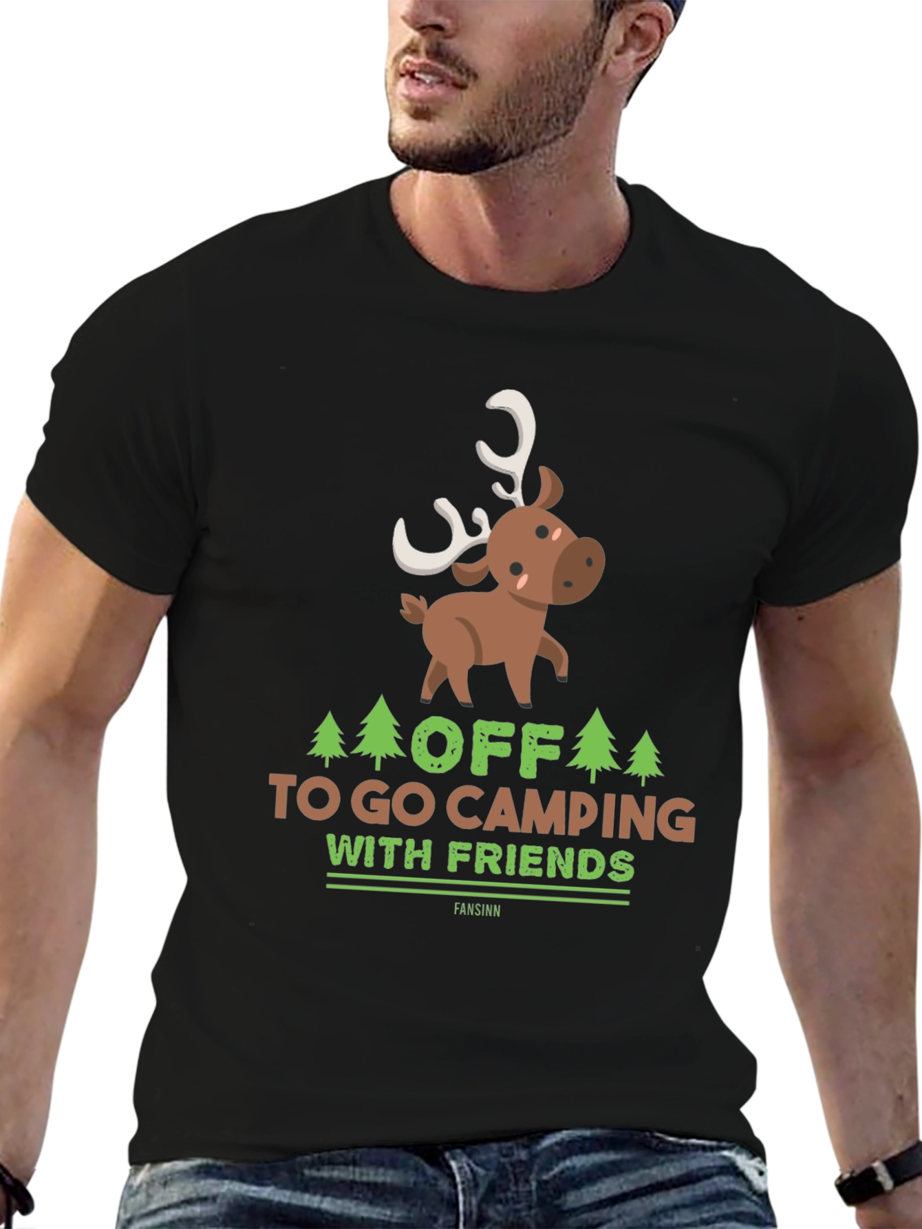 Camping with Friends Graphic T-Shirt