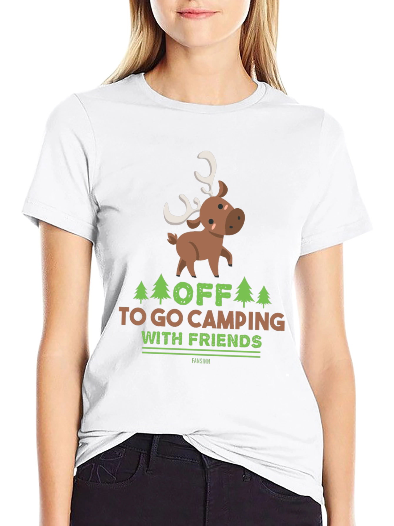 Camping with Friends Graphic T-Shirt