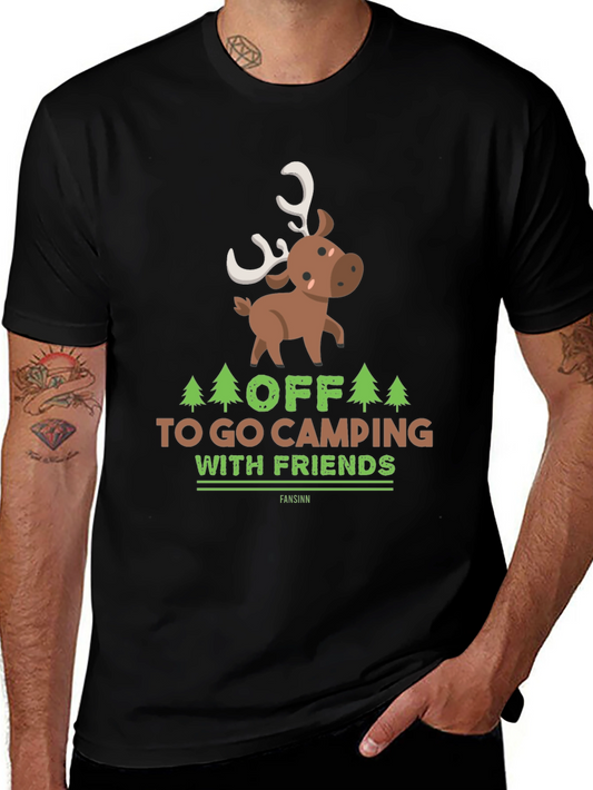 Camping with Friends Graphic T-Shirt