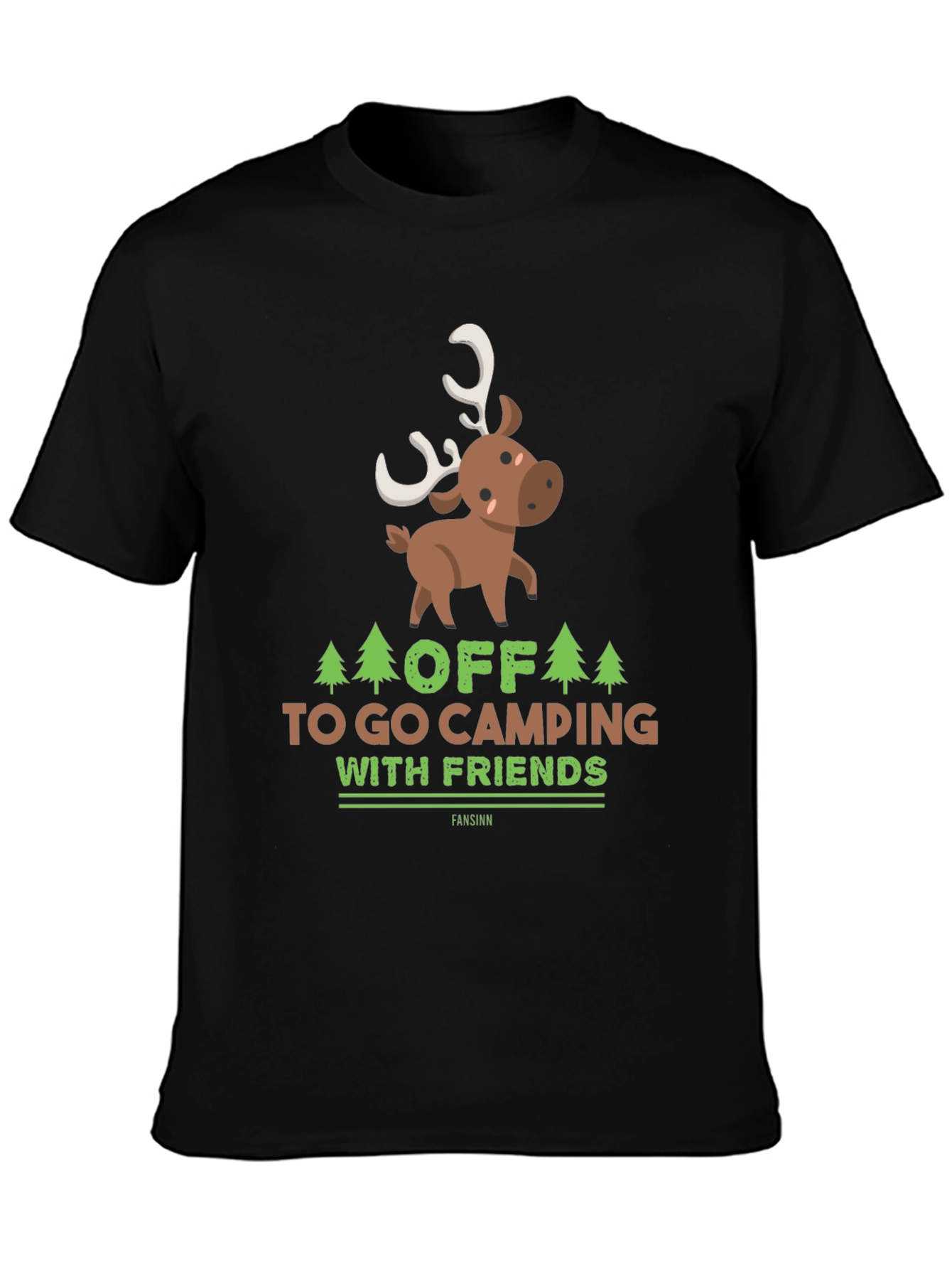 Camping with Friends Graphic T-Shirt