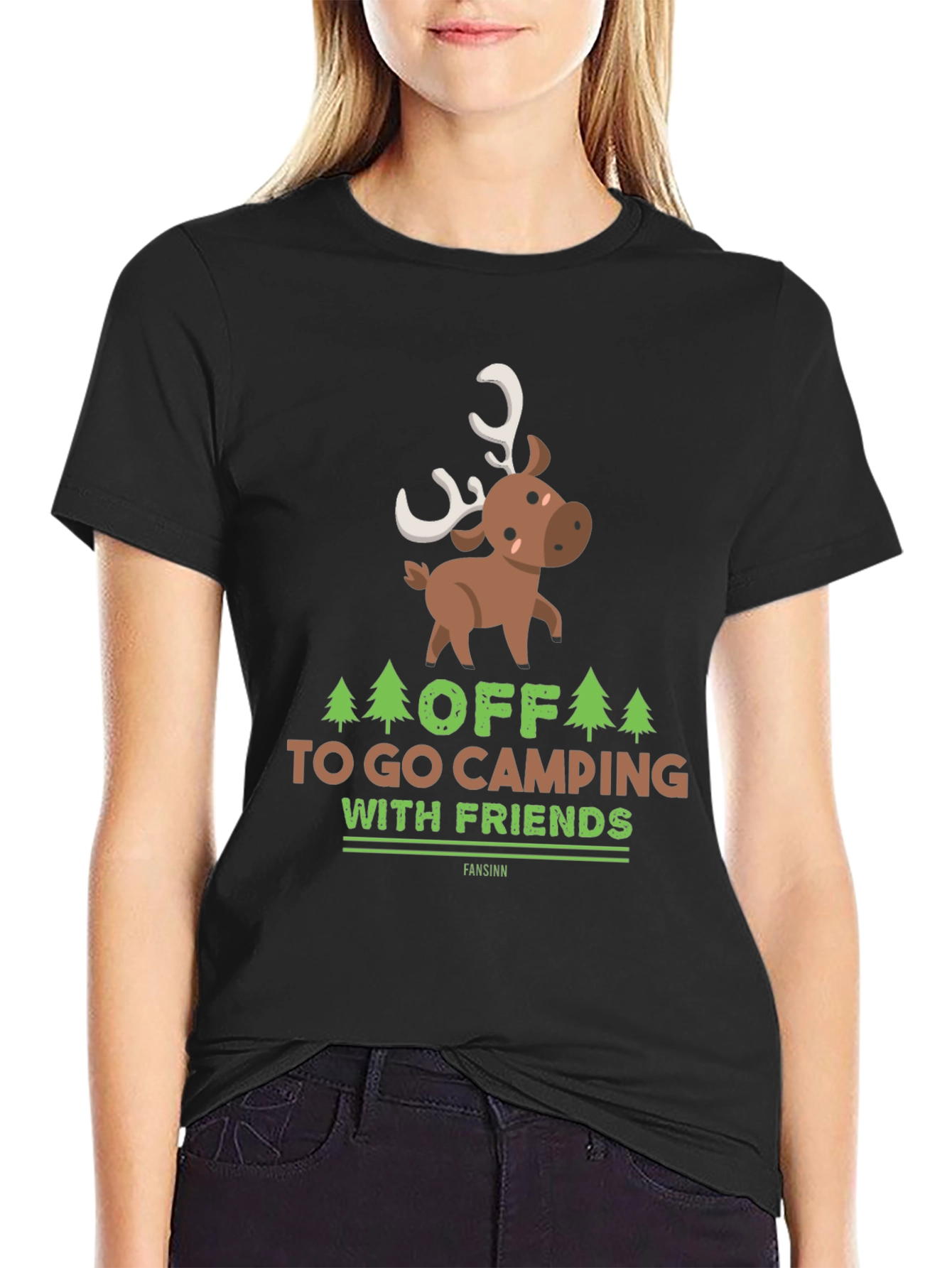 Camping with Friends Graphic T-Shirt
