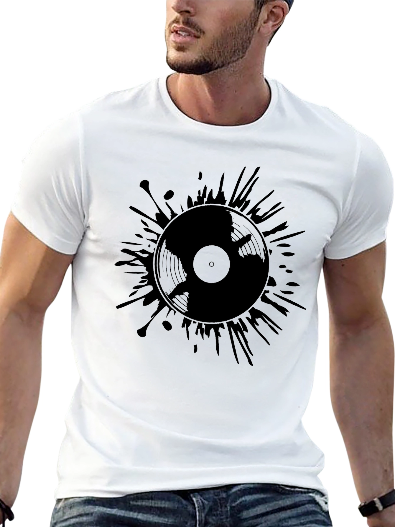Vinyl Record Graphic T-Shirt