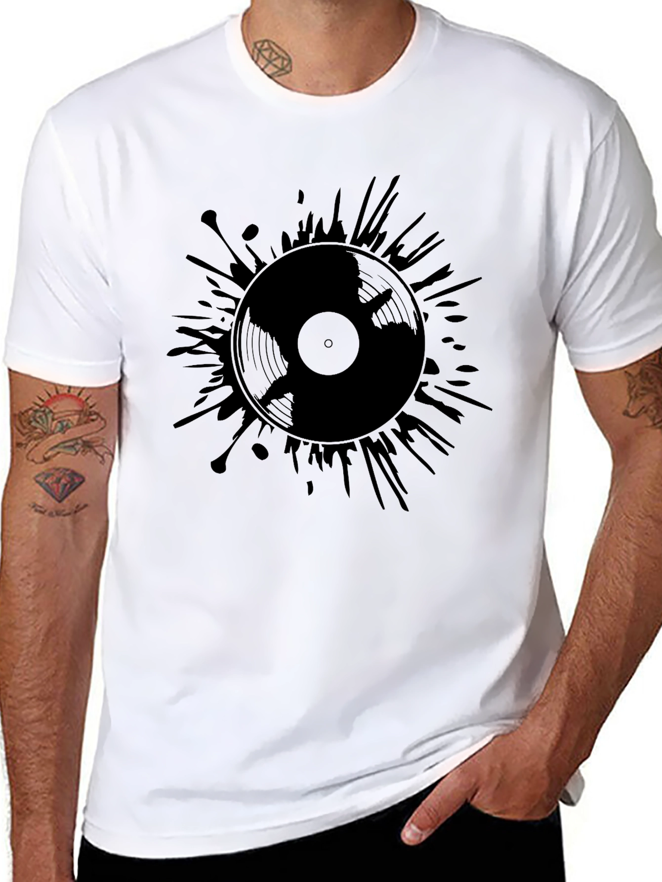 Vinyl Record Graphic T-Shirt