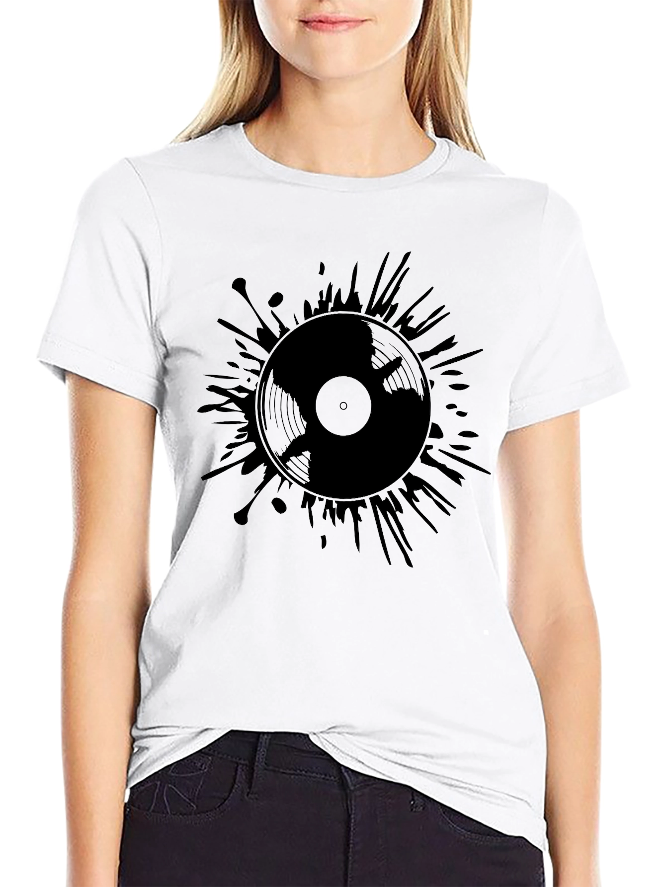Vinyl Record Graphic T-Shirt