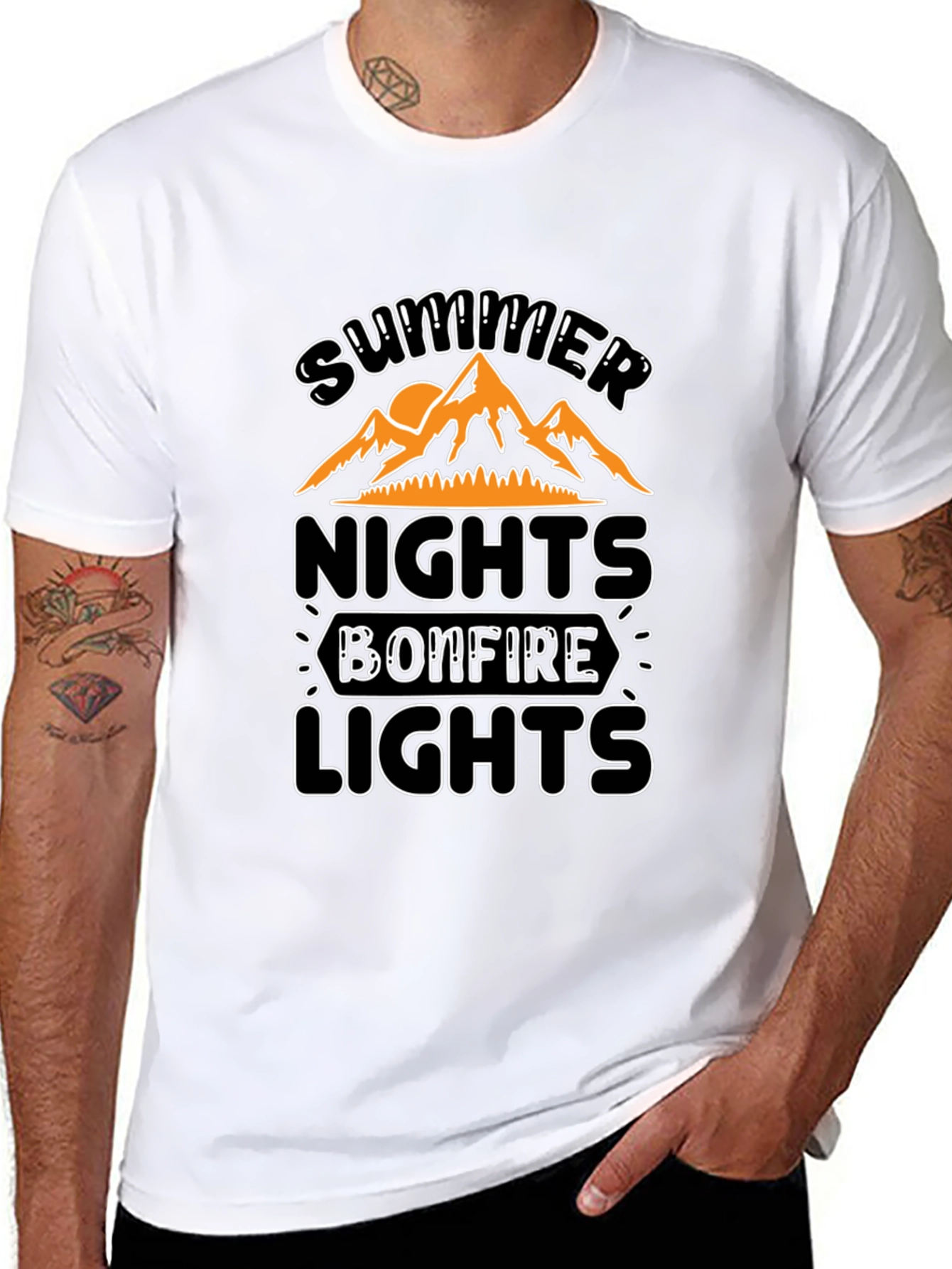 Summer Nights Bonfire Lights T-Shirt