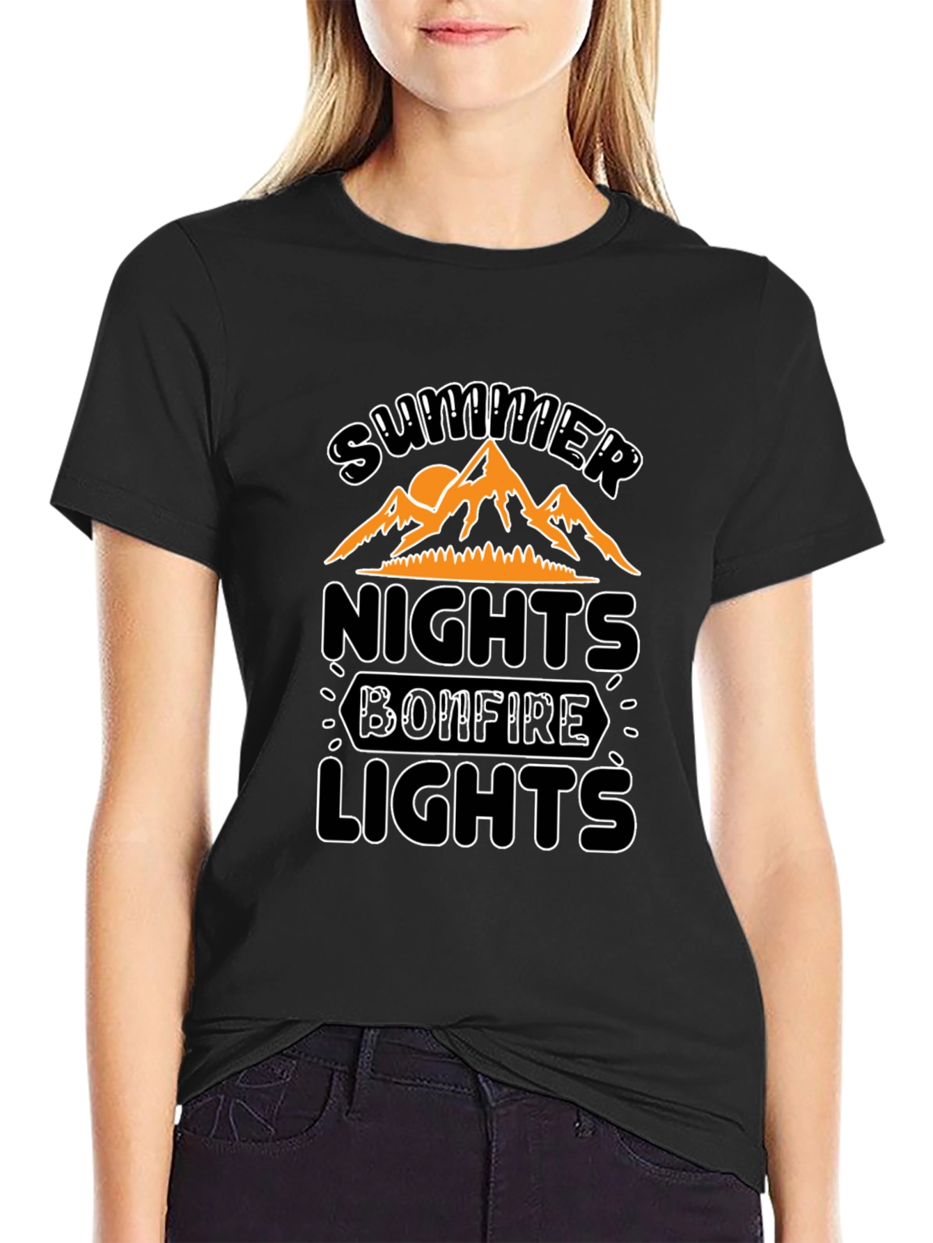 Summer Nights Bonfire Lights T-Shirt