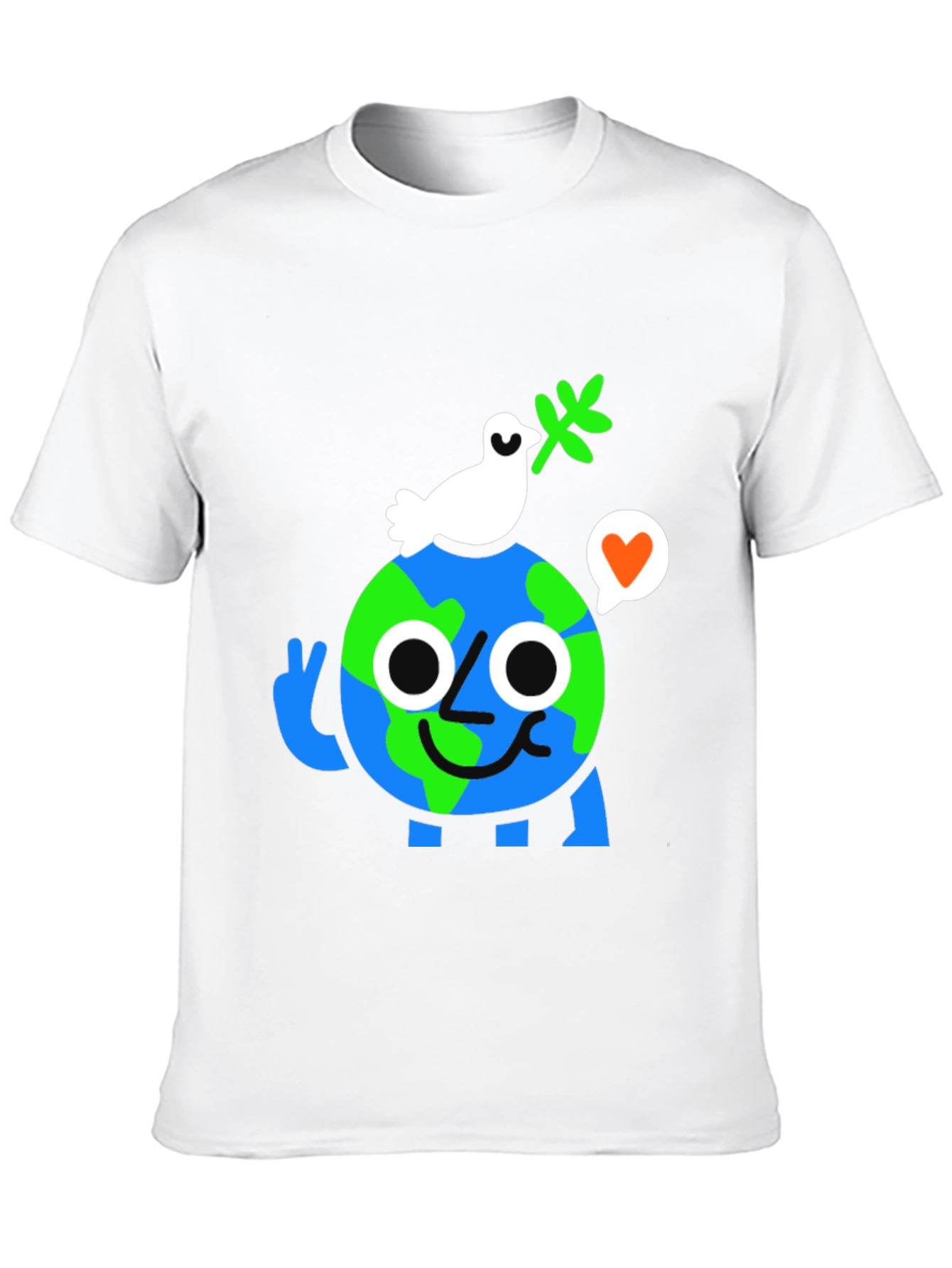 Earth Peace Graphic T-Shirt - Eco Friendly Fashion
