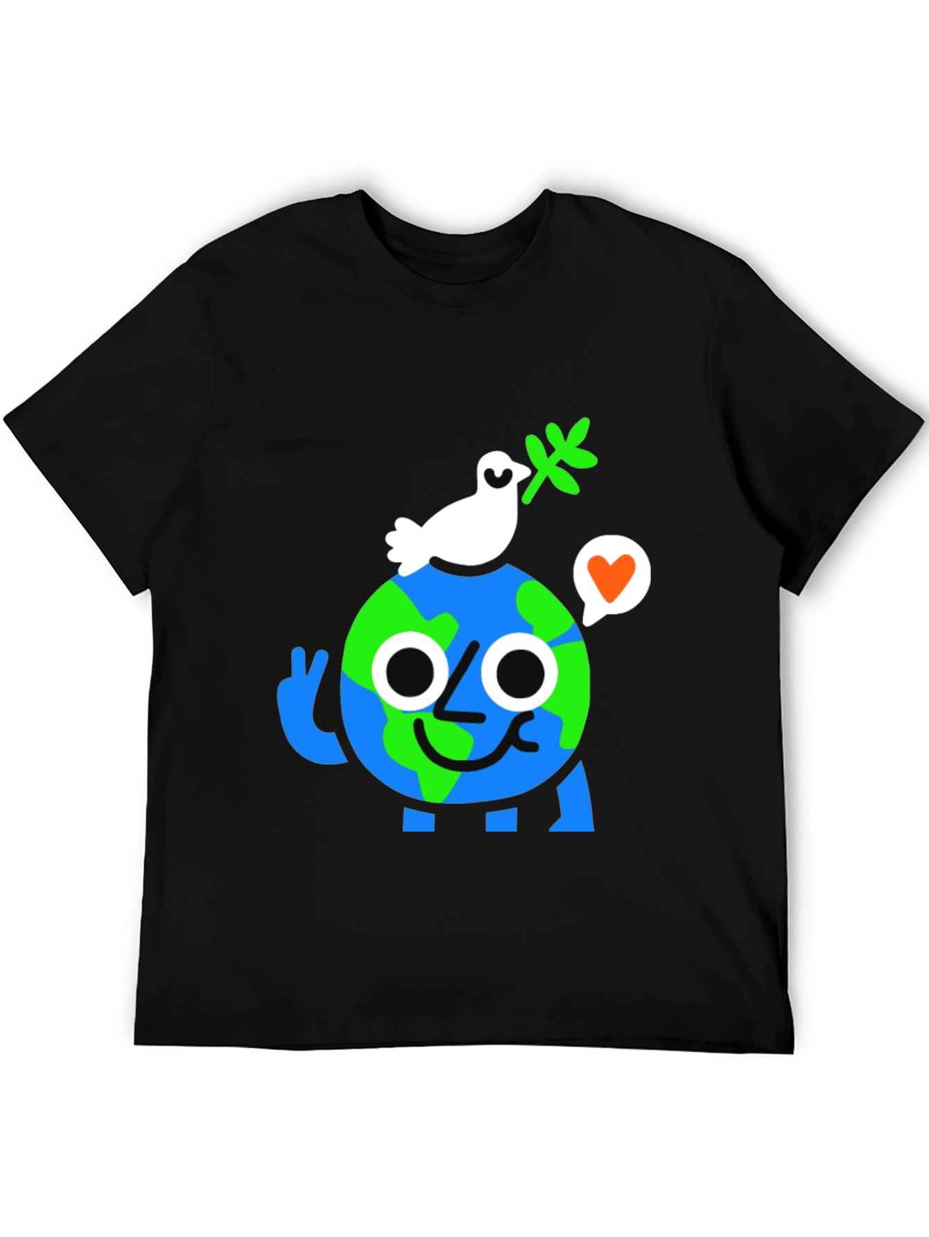 Earth Peace Graphic T-Shirt - Eco Friendly Fashion