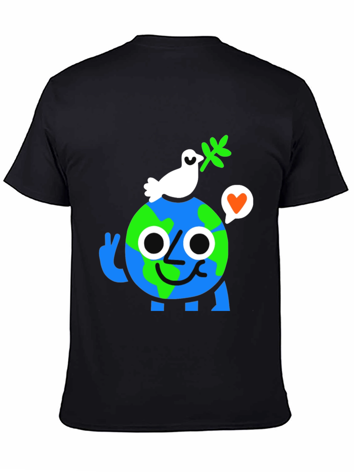 Earth Peace Graphic T-Shirt - Eco Friendly Fashion