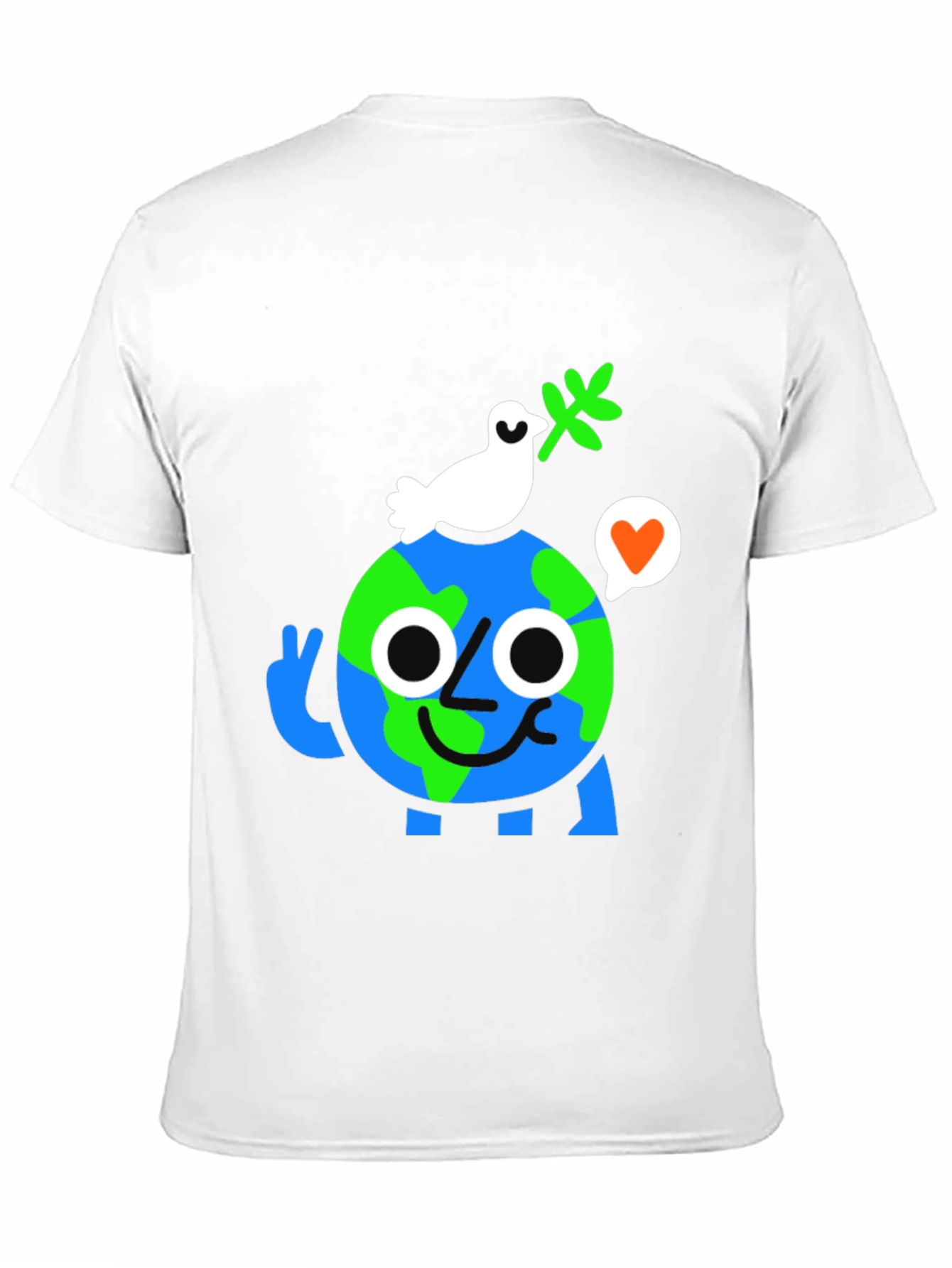 Earth Peace Graphic T-Shirt - Eco Friendly Fashion