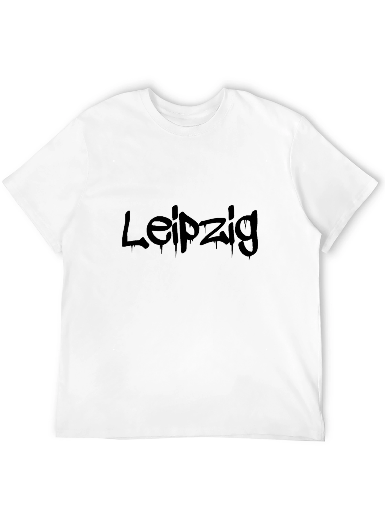 Leipzig Graphic T-Shirt - Black Crew Neck Tee