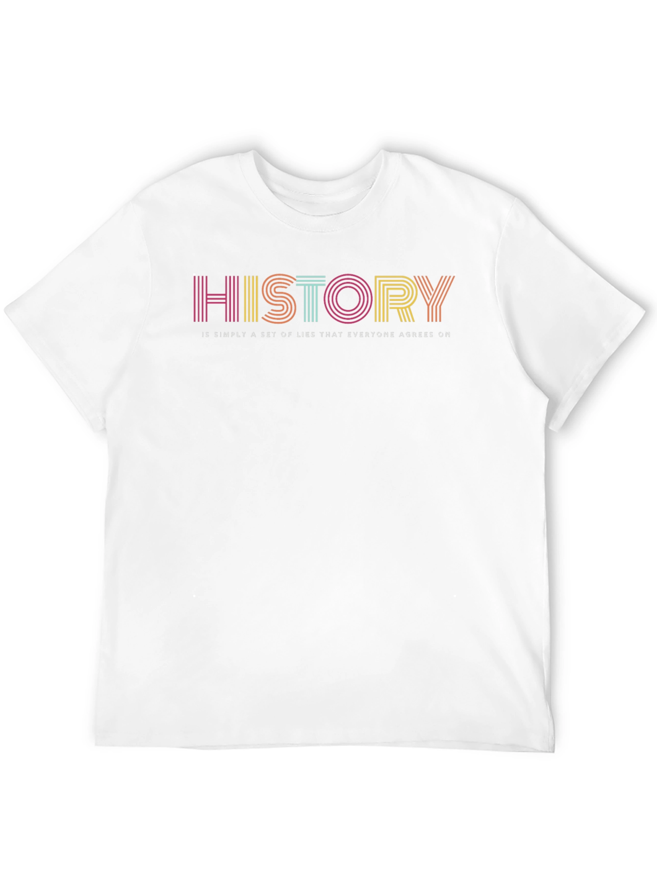 History Lies Retro Graphic T-Shirt