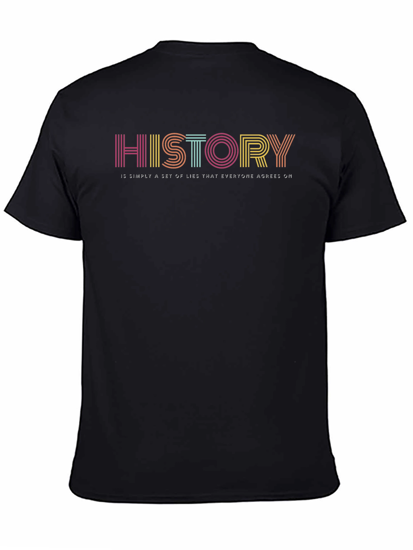 History Lies Retro Graphic T-Shirt