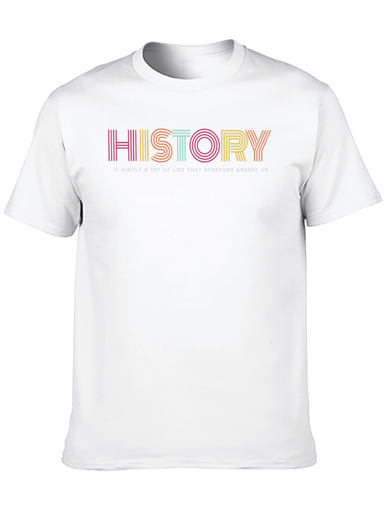 History Lies Retro Graphic T-Shirt