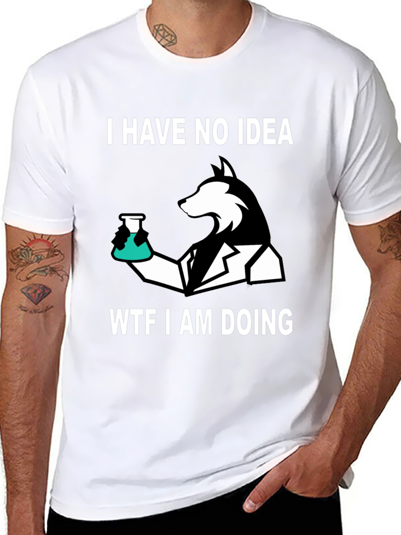 I Have No Idea Dog T-Shirt