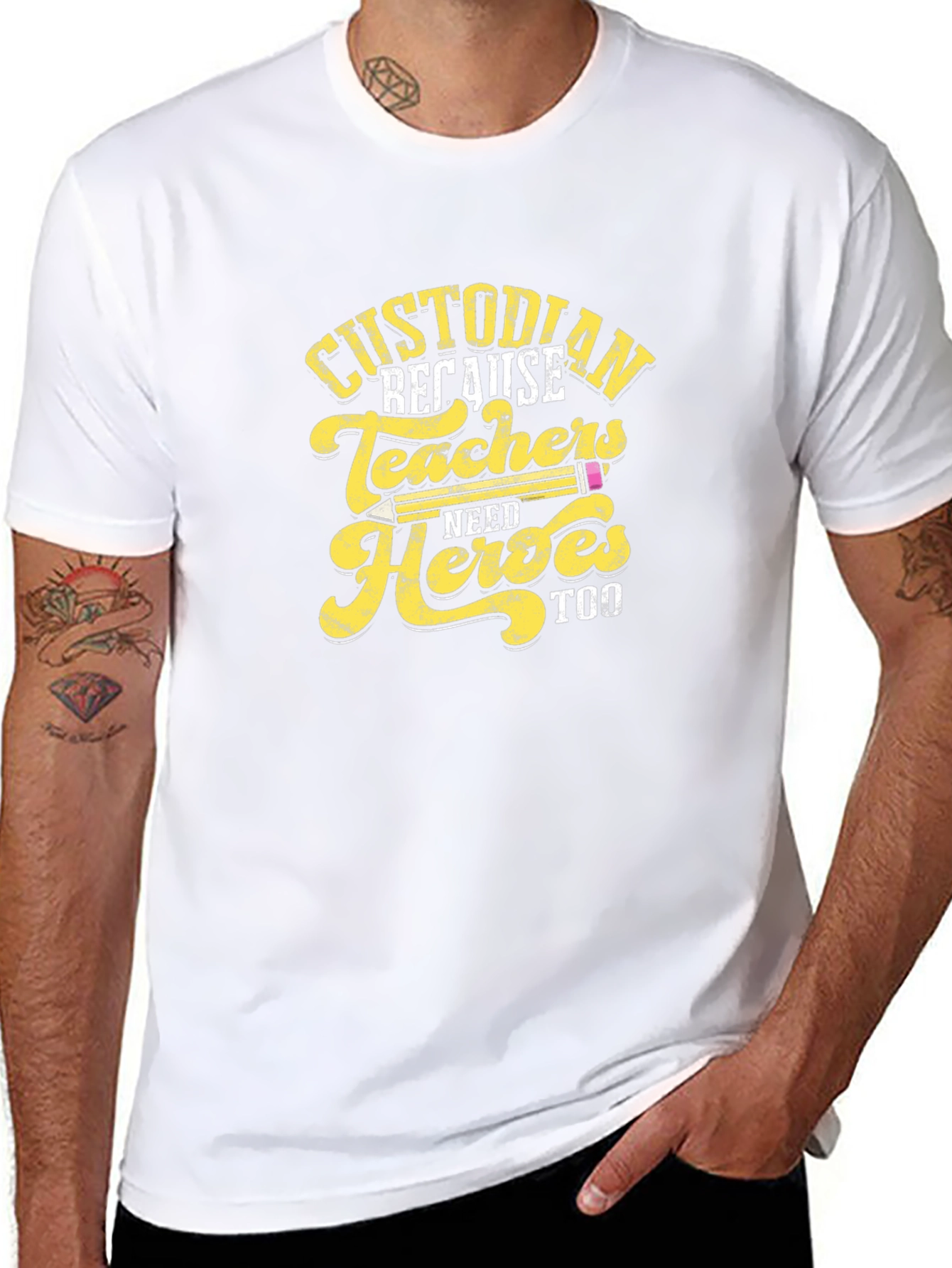 Custodian Hero T-Shirt - Teacher Support