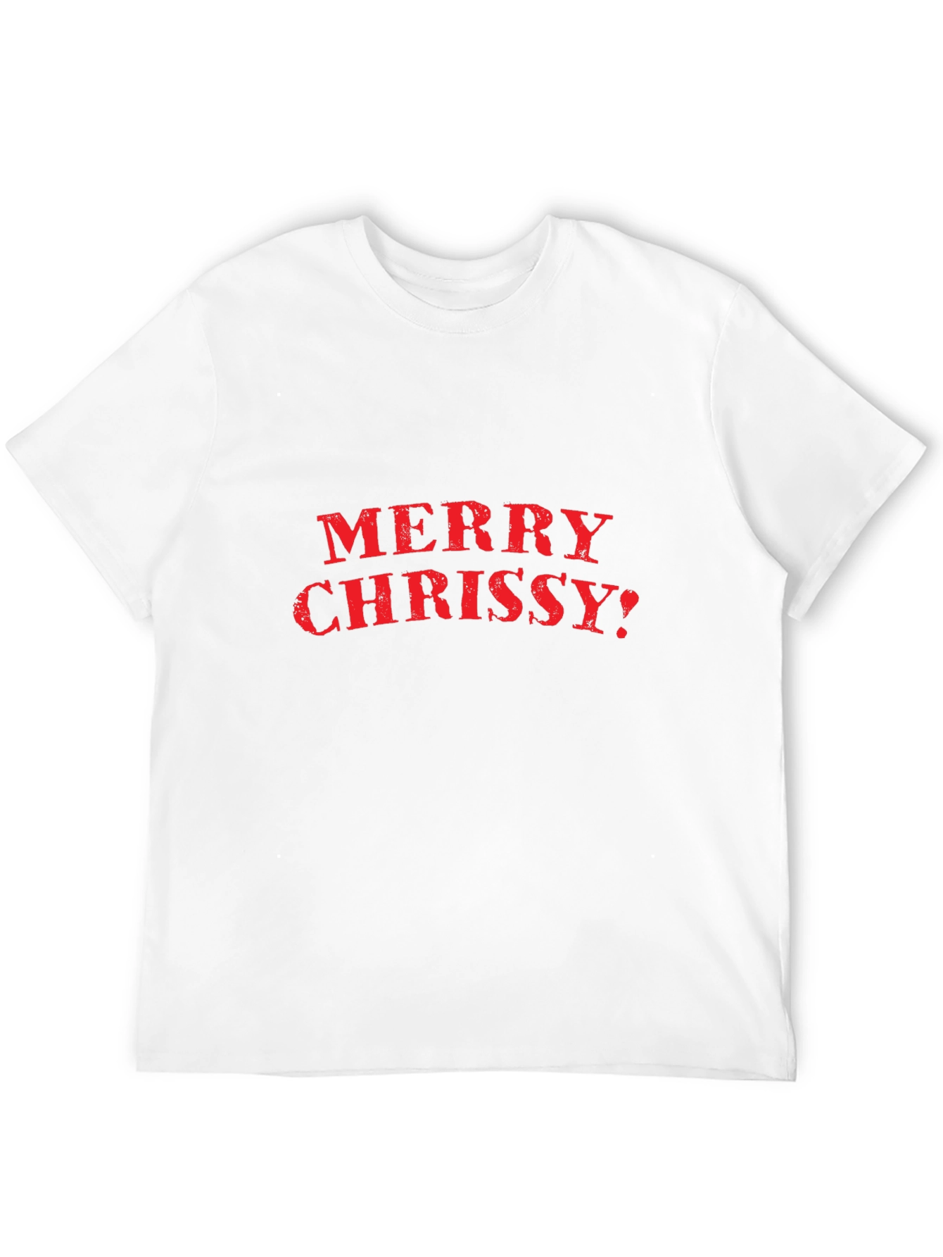 Merry Chrissy? Black Graphic T-Shirt