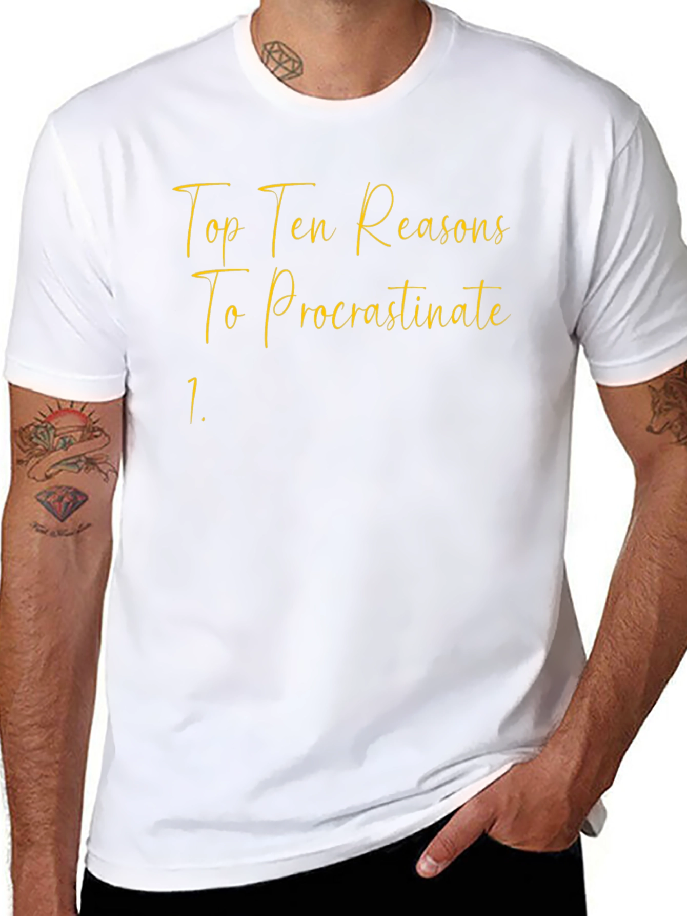 Procrastinate Tee: Top Ten Reasons T-Shirt