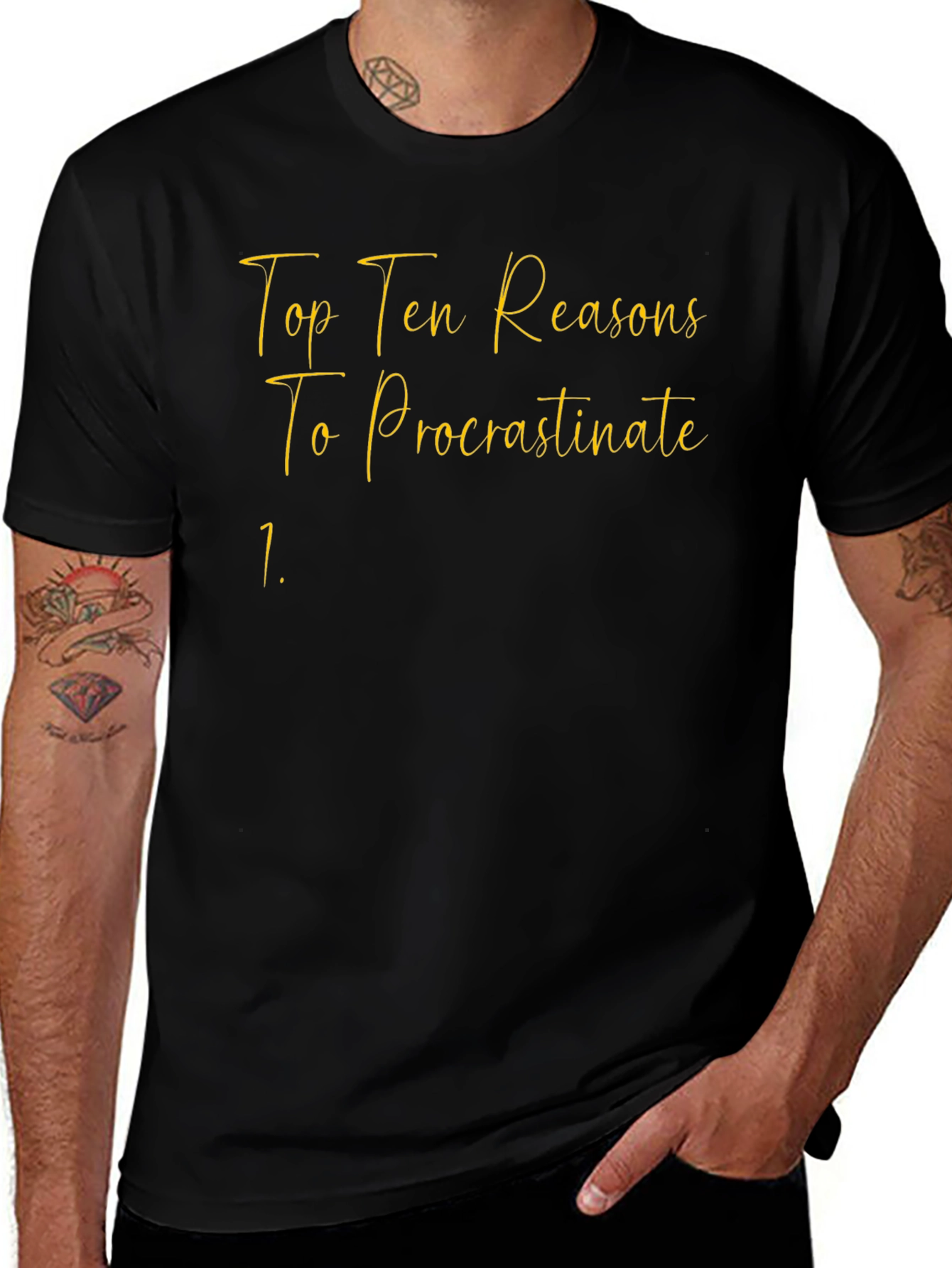 Procrastinate Tee: Top Ten Reasons T-Shirt
