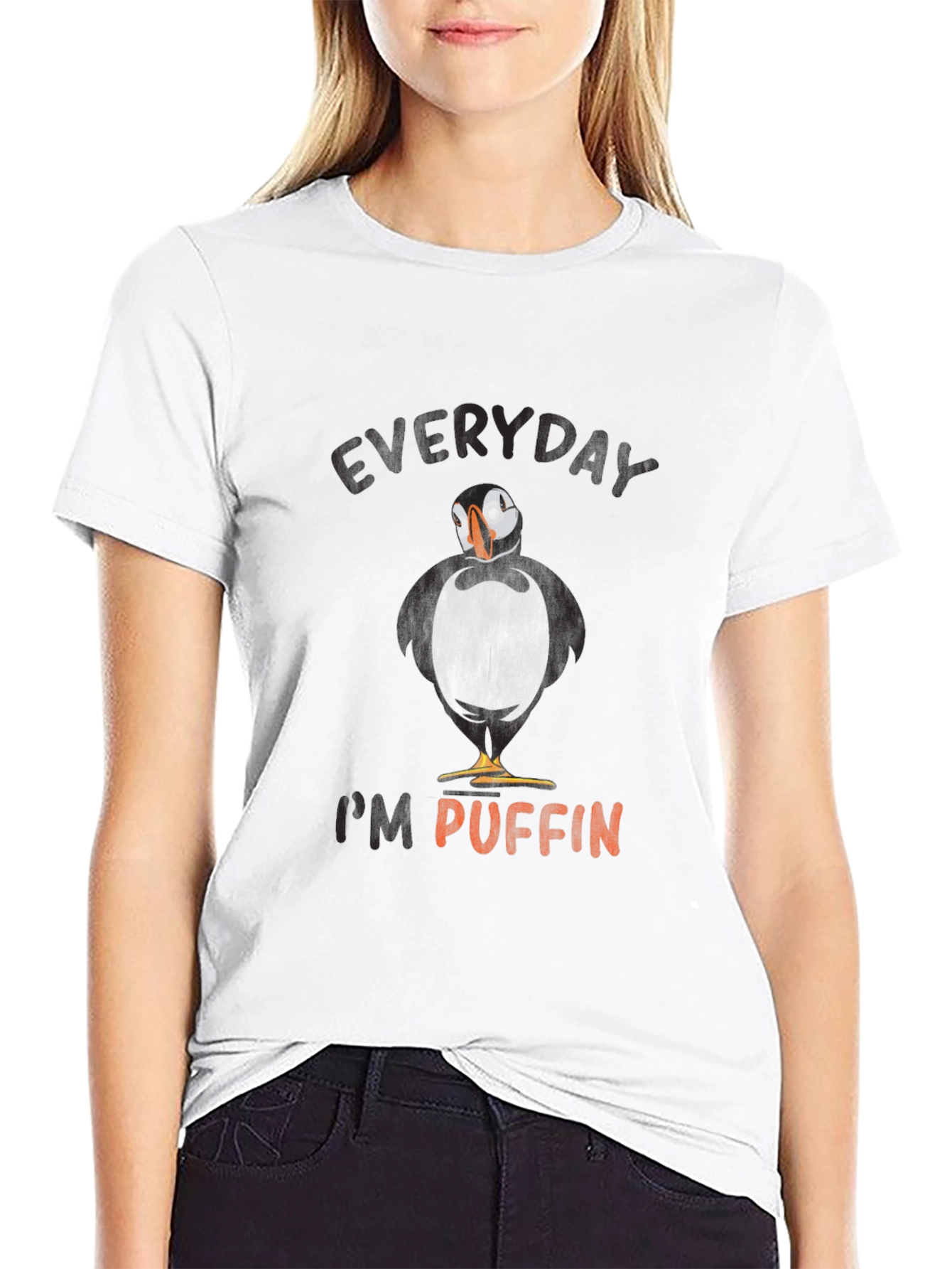 Everyday Im Puffin Graphic Tee