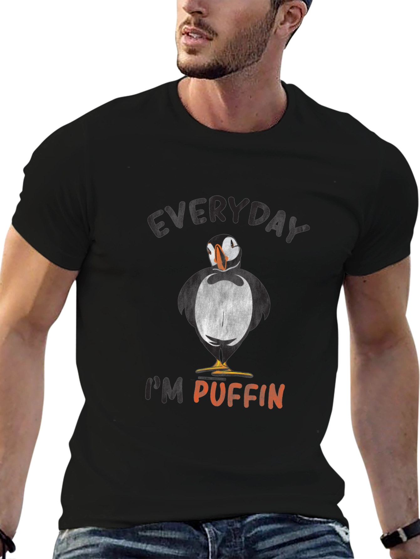 Everyday Im Puffin Graphic Tee