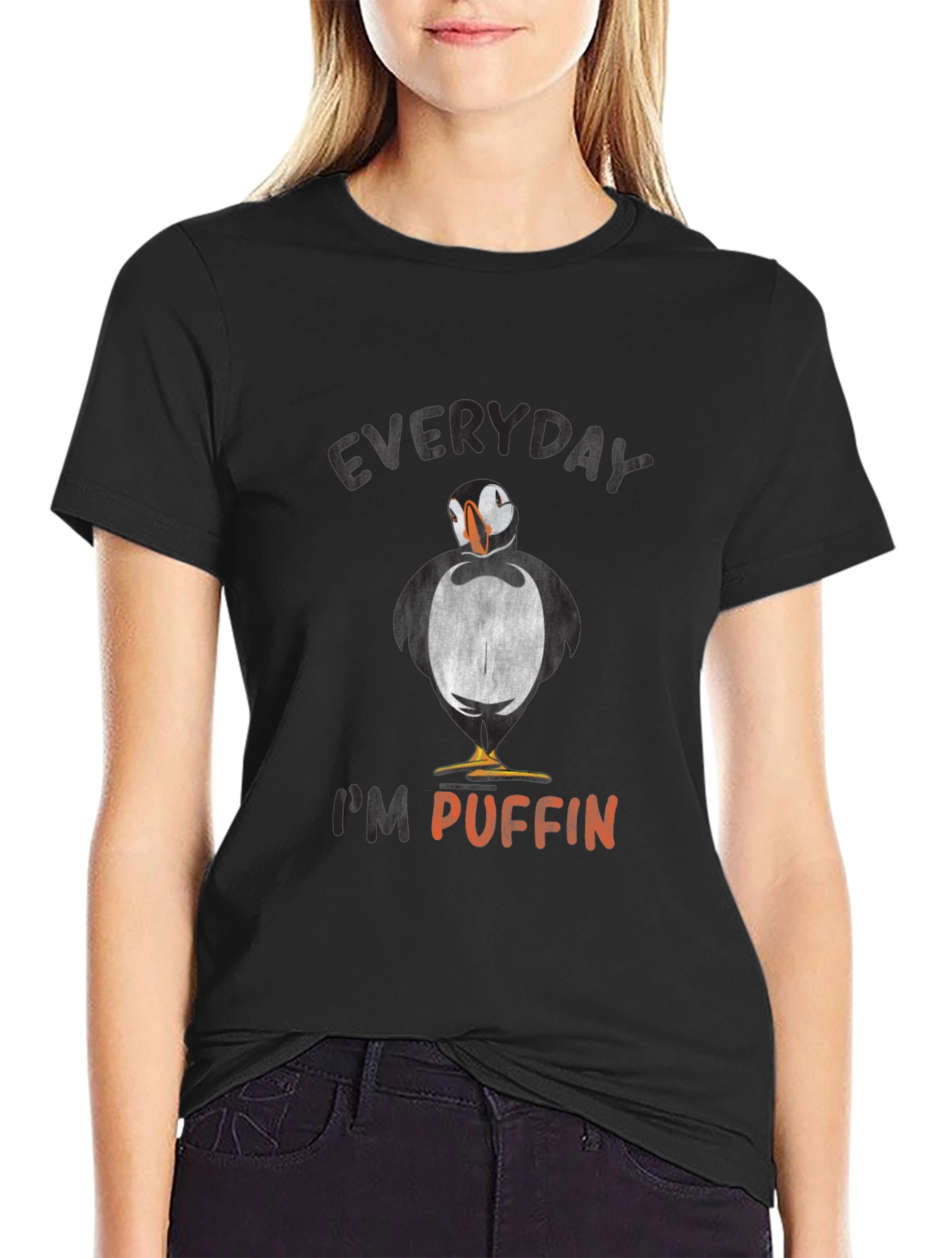 Everyday Im Puffin Graphic Tee