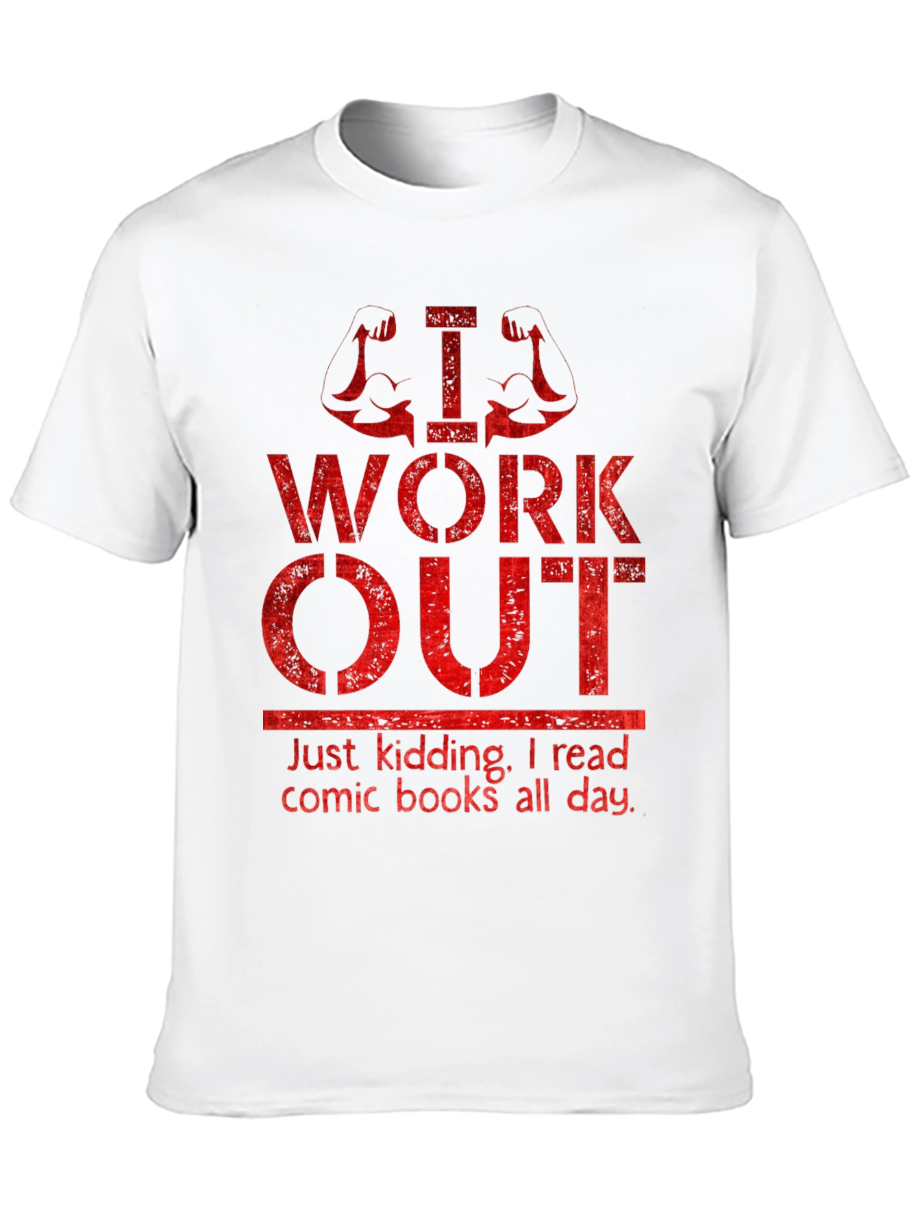 Funny Workout & Comic Book T-Shirt