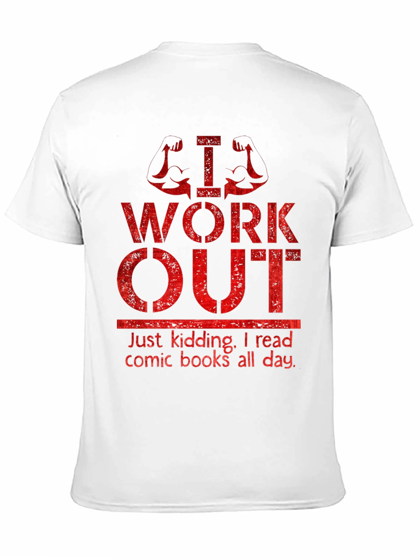 Funny Workout & Comic Book T-Shirt