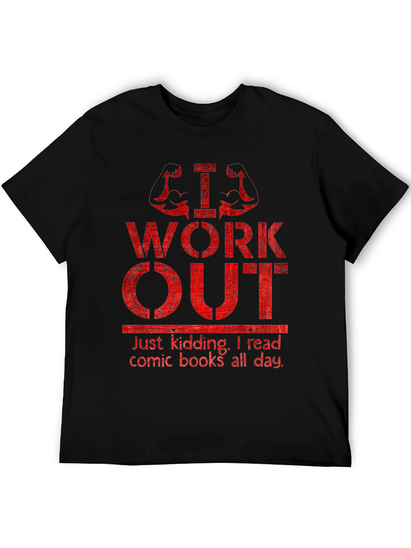 Funny Workout & Comic Book T-Shirt