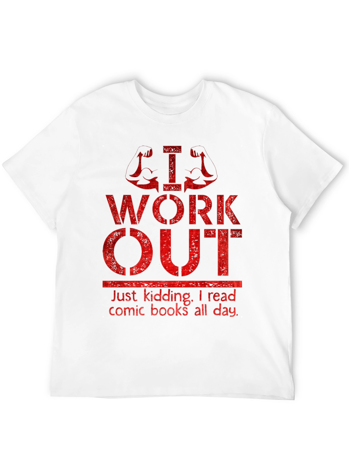 Funny Workout & Comic Book T-Shirt